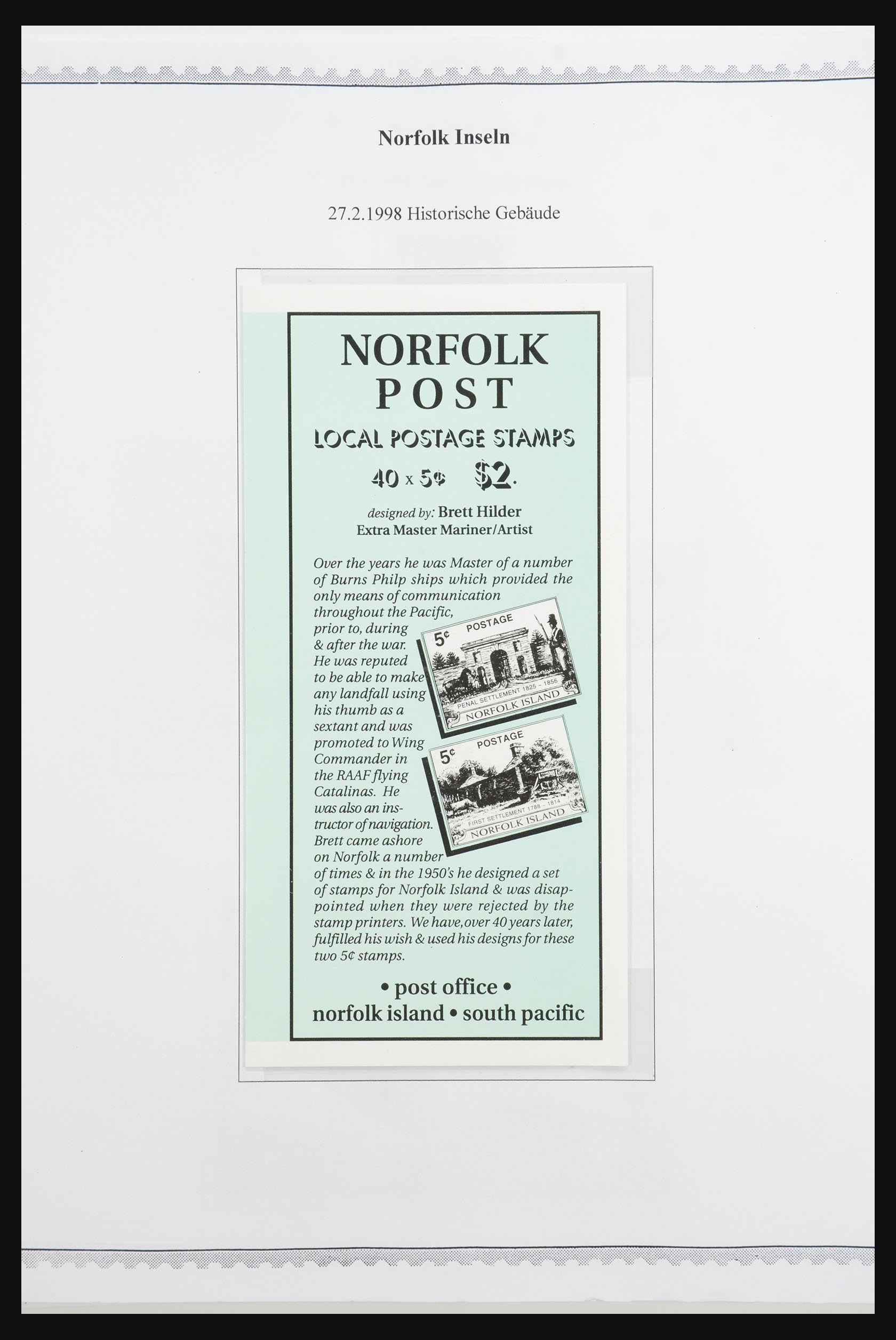 31858 068 - 31858 Norfolk eilanden 1947-2000.