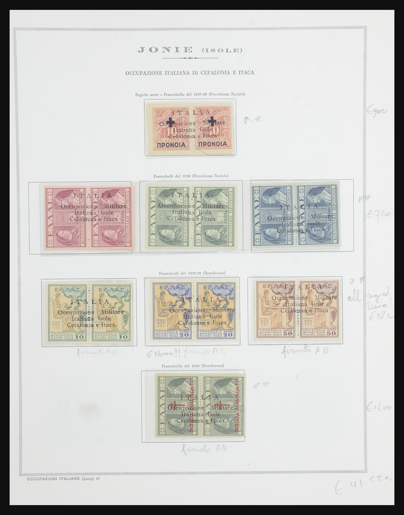 31870 004 - 31870 Italiaanse bezetting Ionische eilanden 1940-1944.