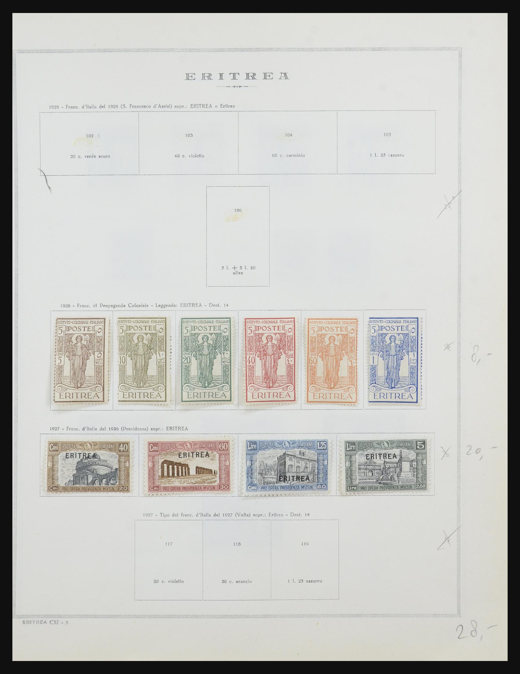 31881 005 - 31881 Eritrea 1893-1941.