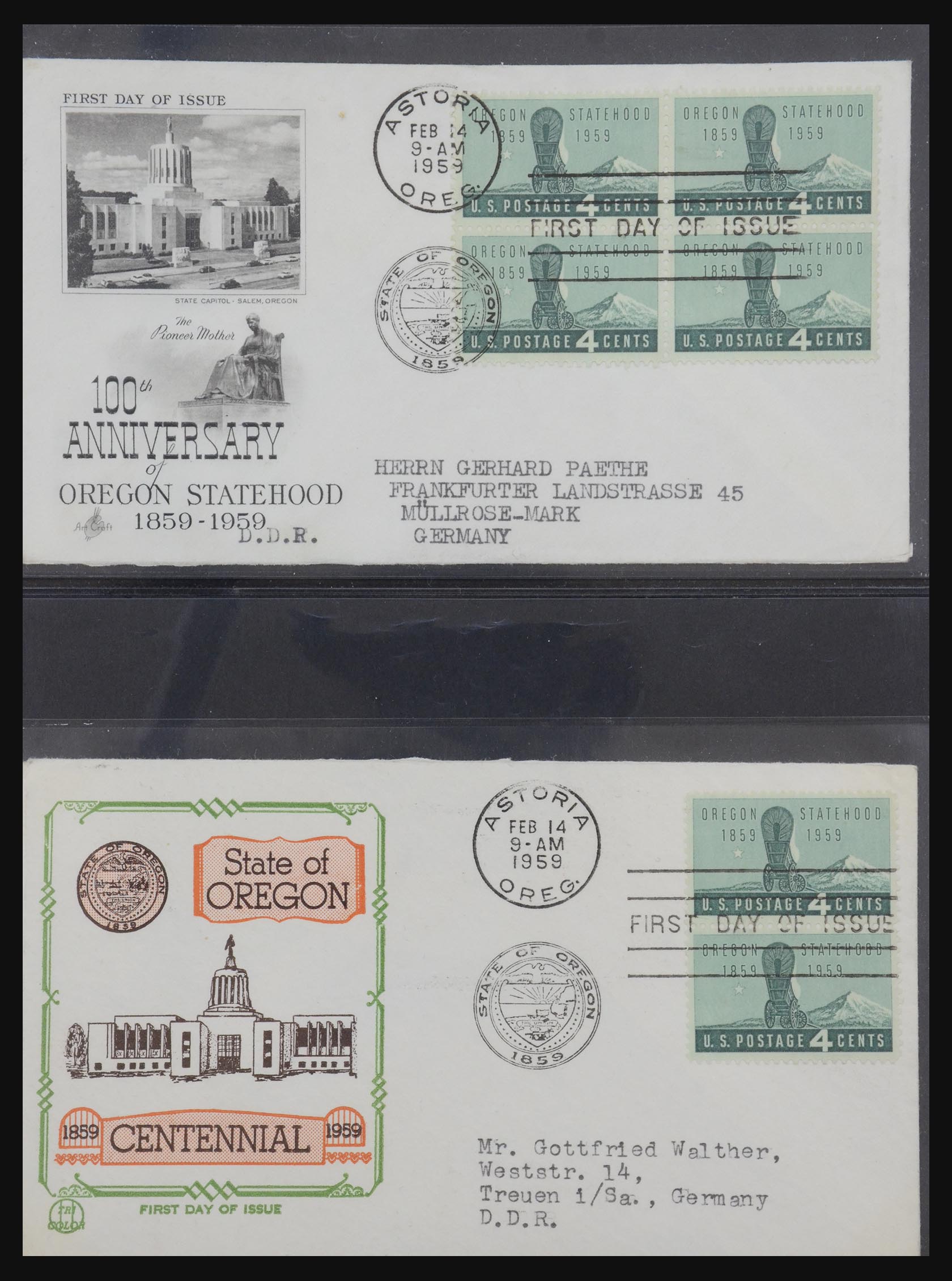 31913 0001 - 31913 USA first day cover collection 1945-1990.