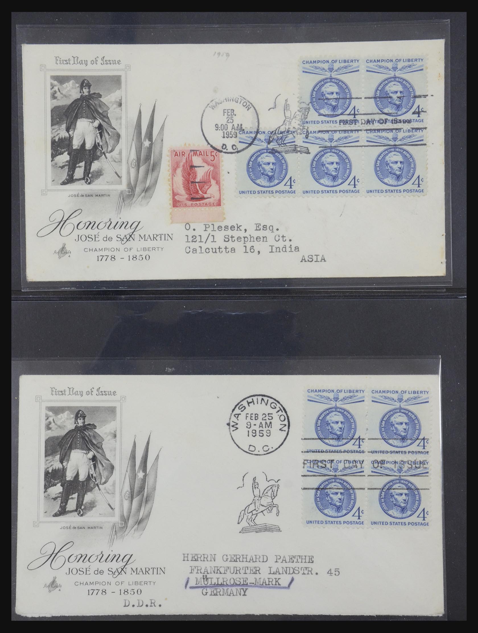 31913 0003 - 31913 USA first day cover collection 1945-1990.