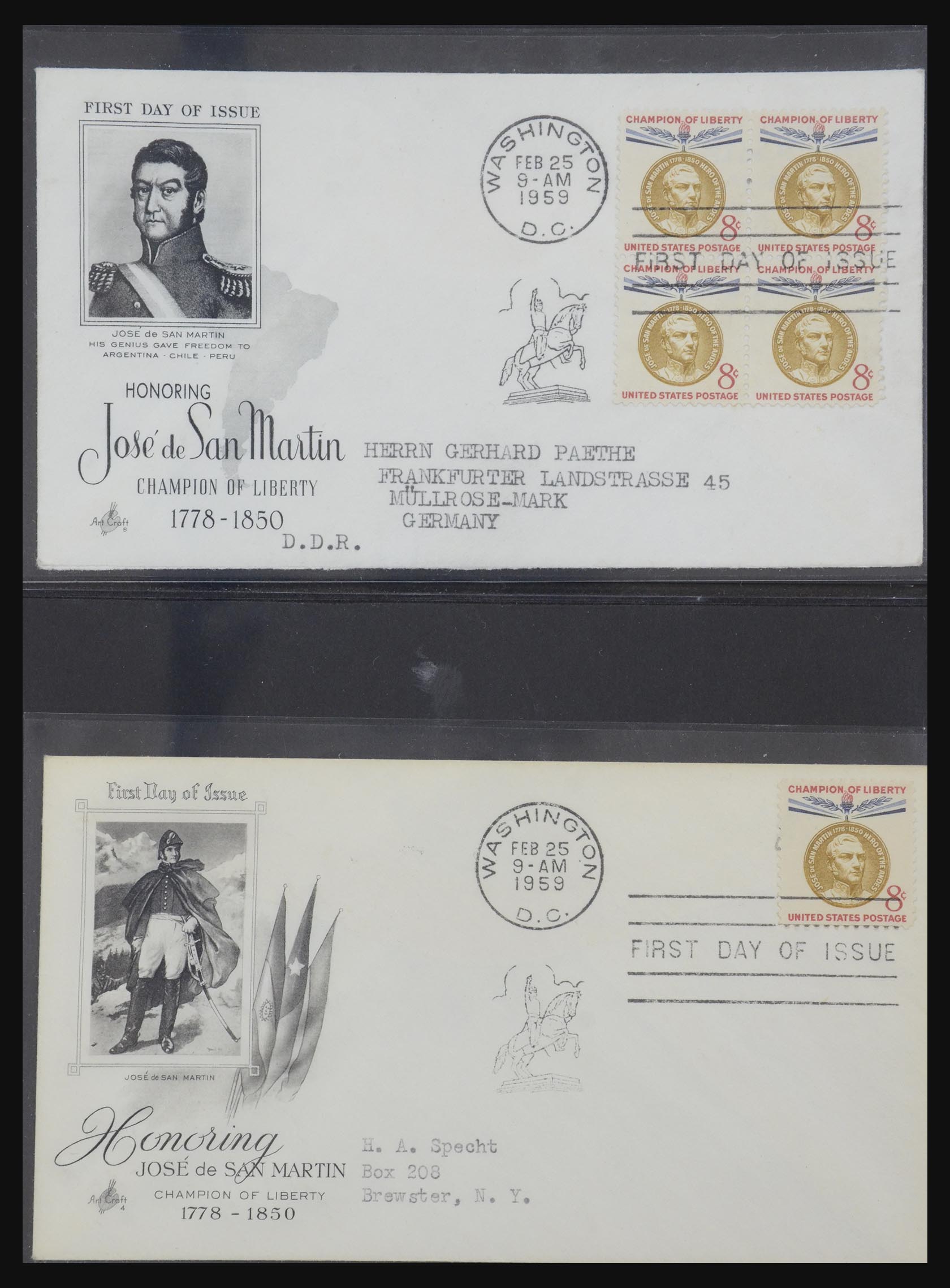 31913 0004 - 31913 USA first day cover collection 1945-1990.