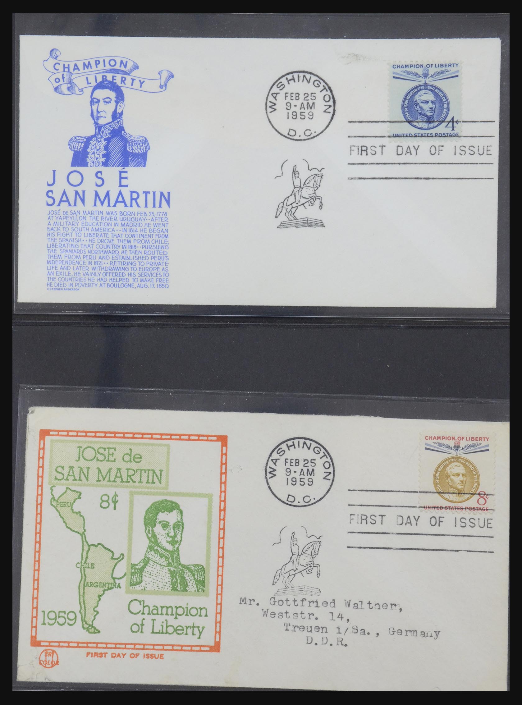 31913 0006 - 31913 USA first day cover collection 1945-1990.