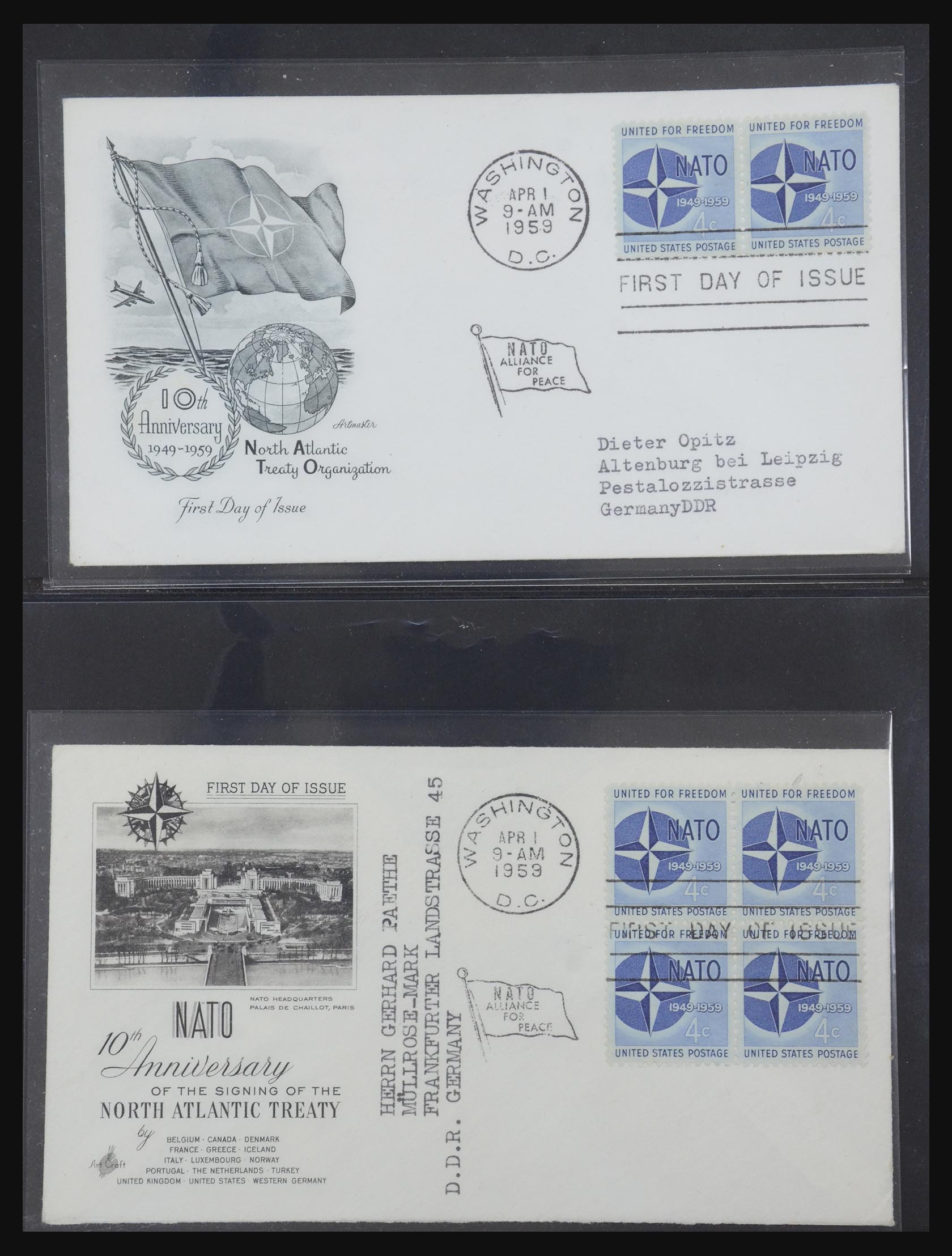 31913 0007 - 31913 USA first day cover collection 1945-1990.
