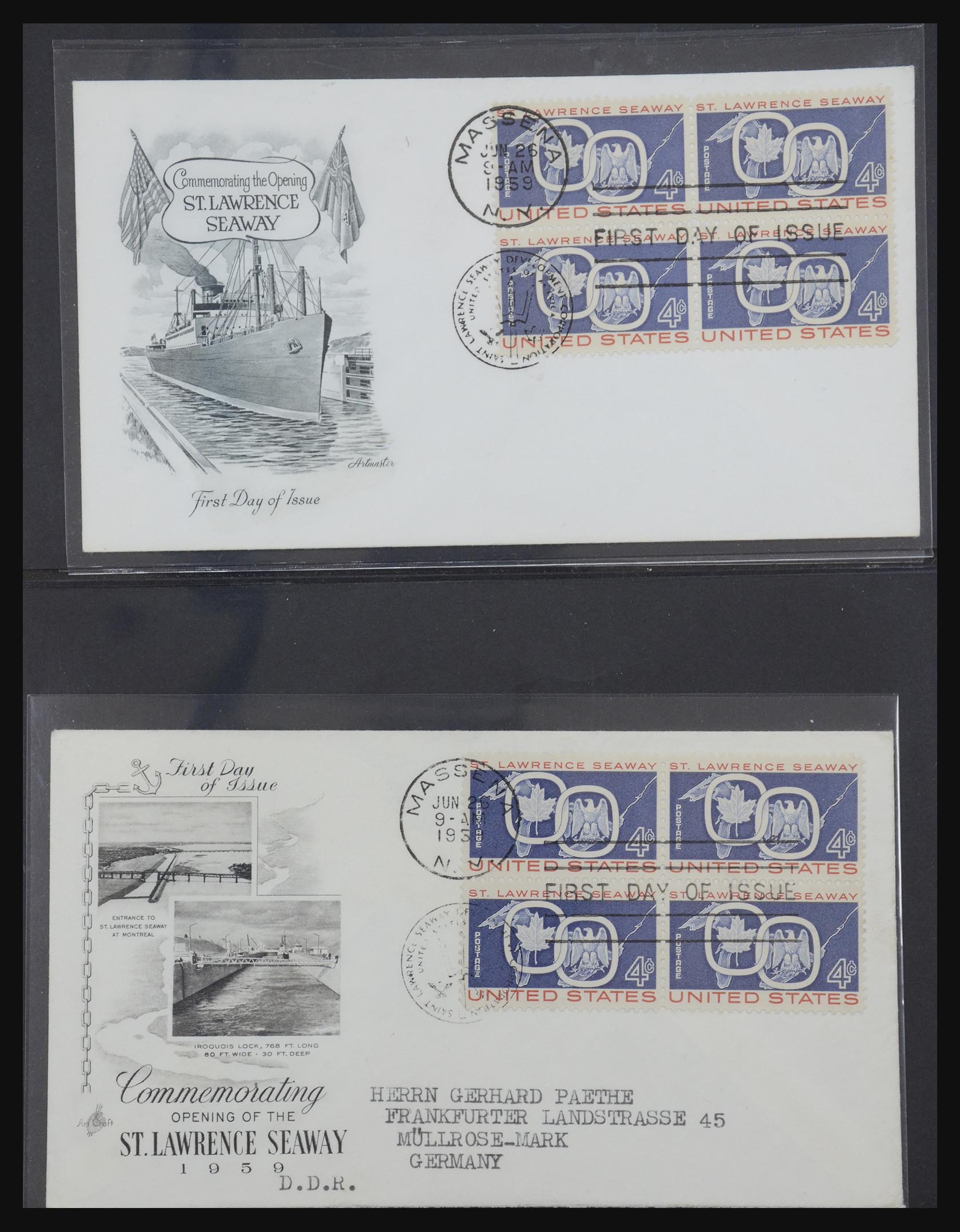 31913 0012 - 31913 USA fdc-collectie 1945-1990.