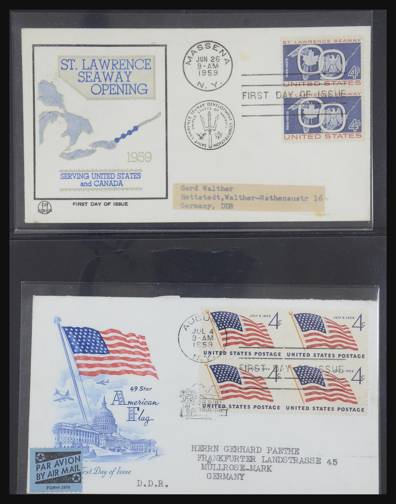 31913 0013 - 31913 USA first day cover collection 1945-1990.