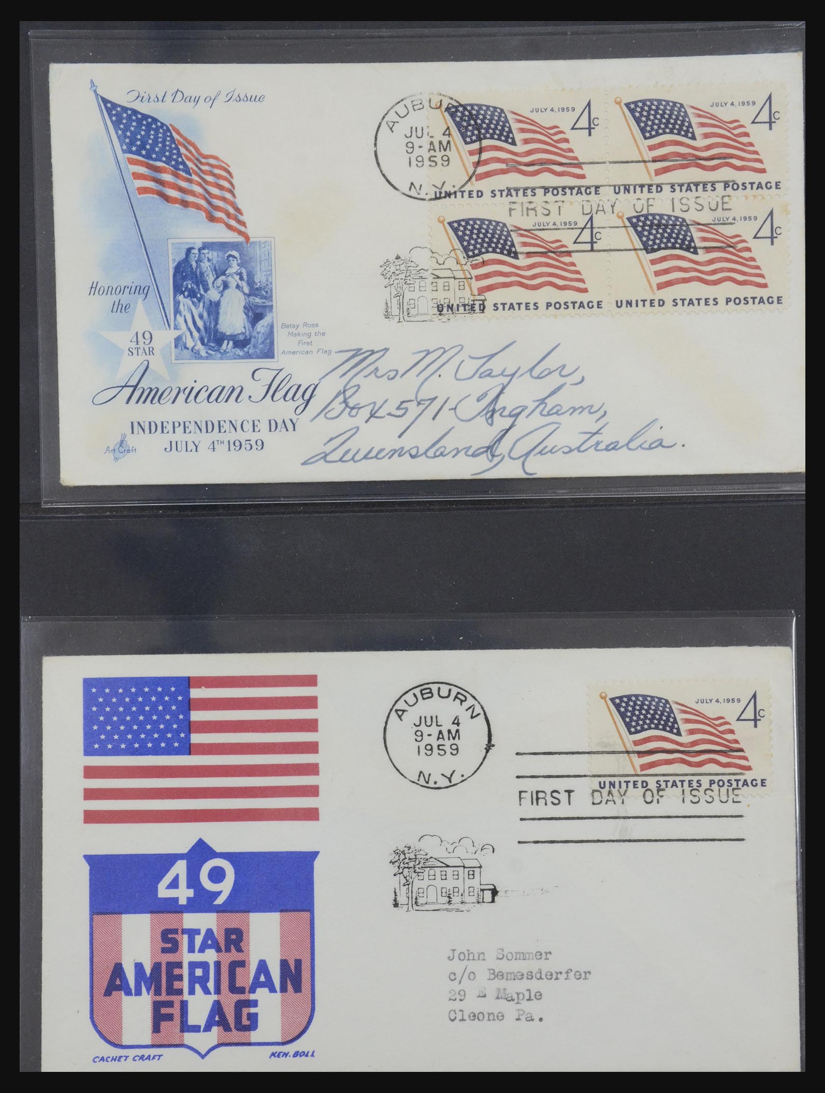 31913 0014 - 31913 USA fdc-collectie 1945-1990.