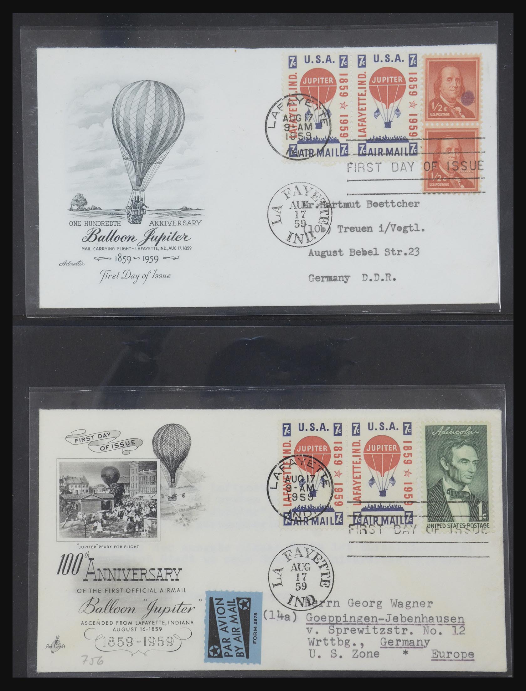 31913 0015 - 31913 USA fdc-collectie 1945-1990.