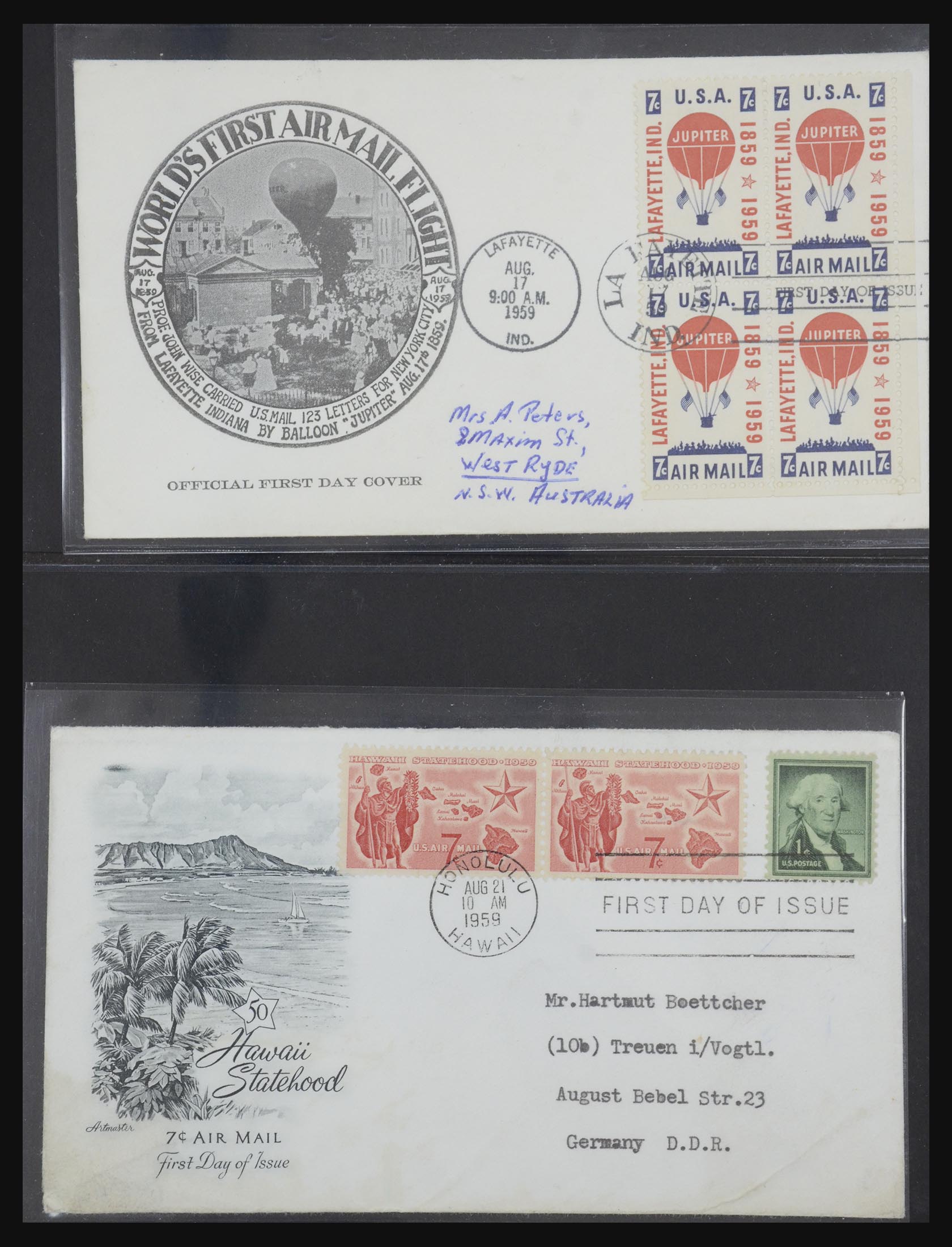 31913 0016 - 31913 USA first day cover collection 1945-1990.