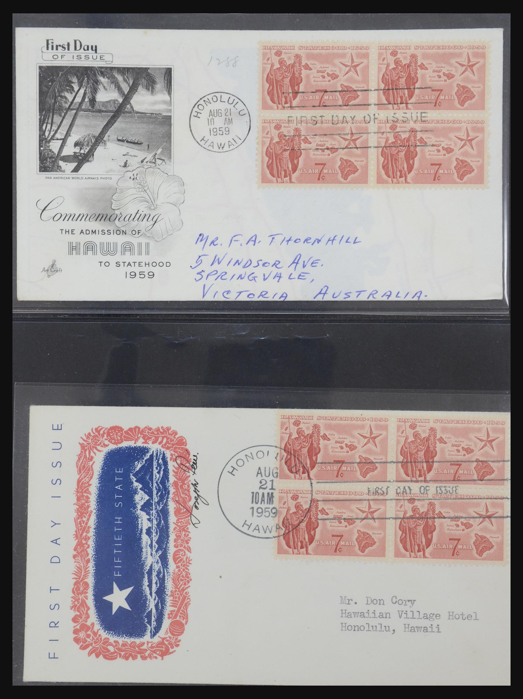31913 0017 - 31913 USA fdc-collectie 1945-1990.