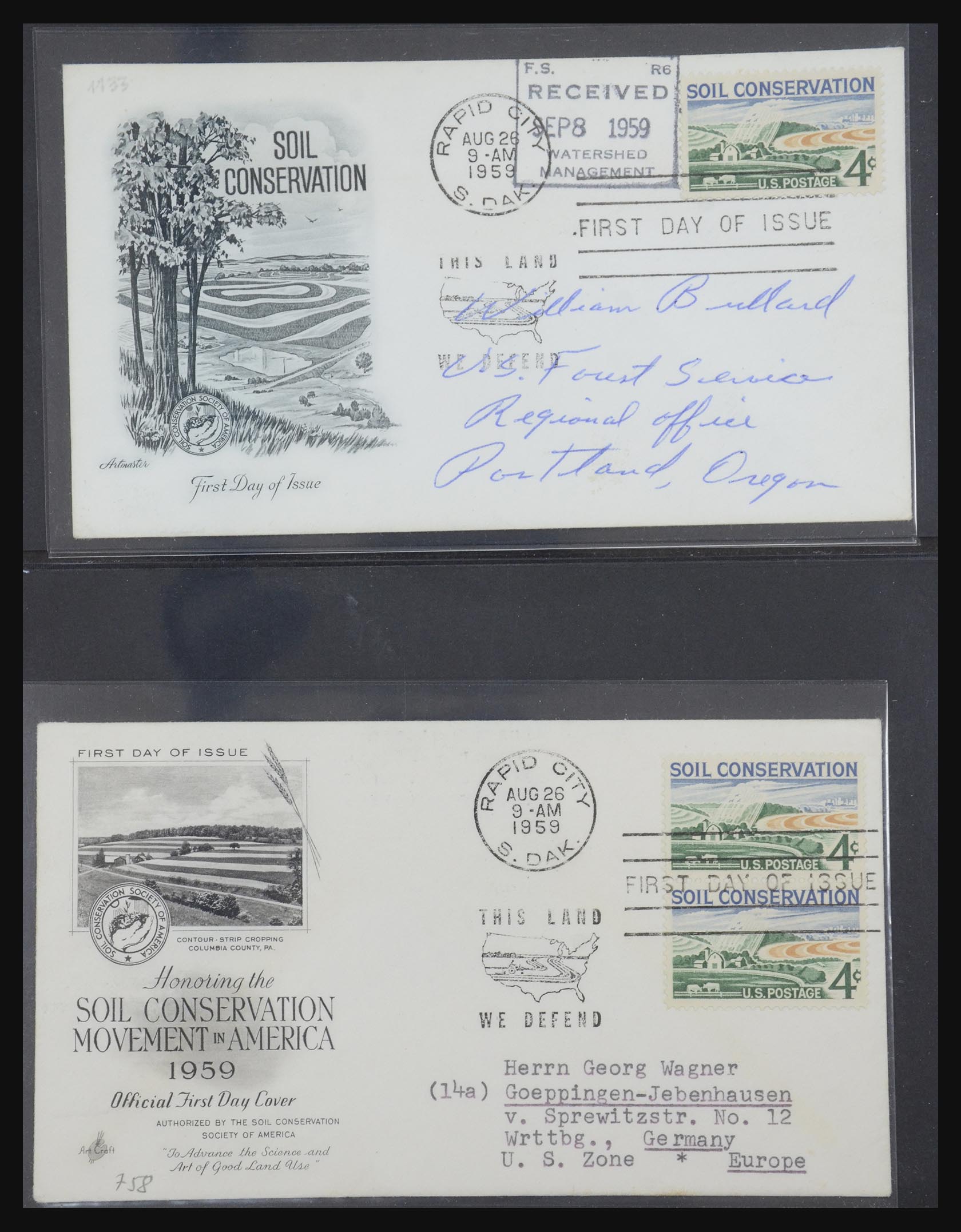 31913 0018 - 31913 USA fdc-collectie 1945-1990.