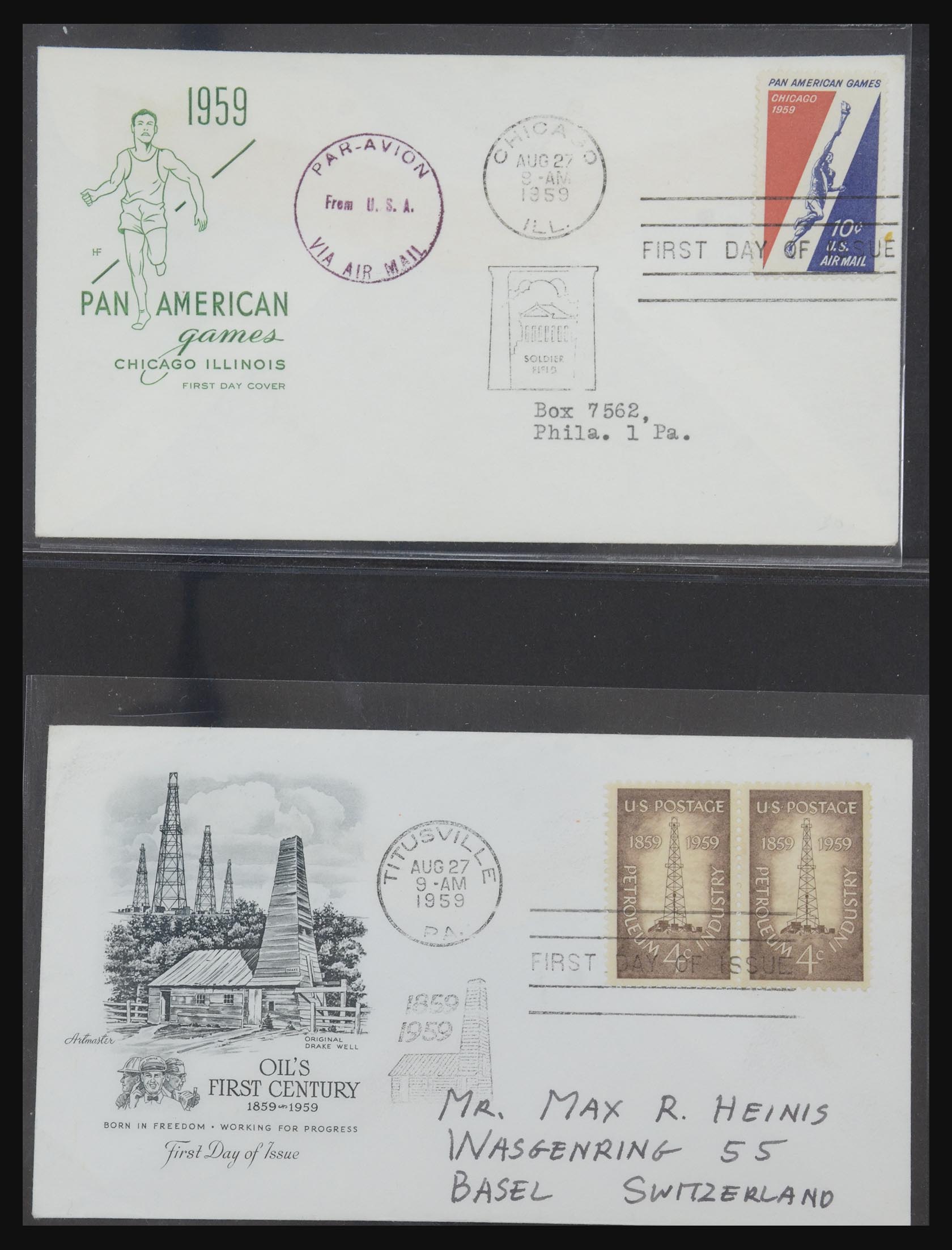 31913 0022 - 31913 USA fdc-collectie 1945-1990.