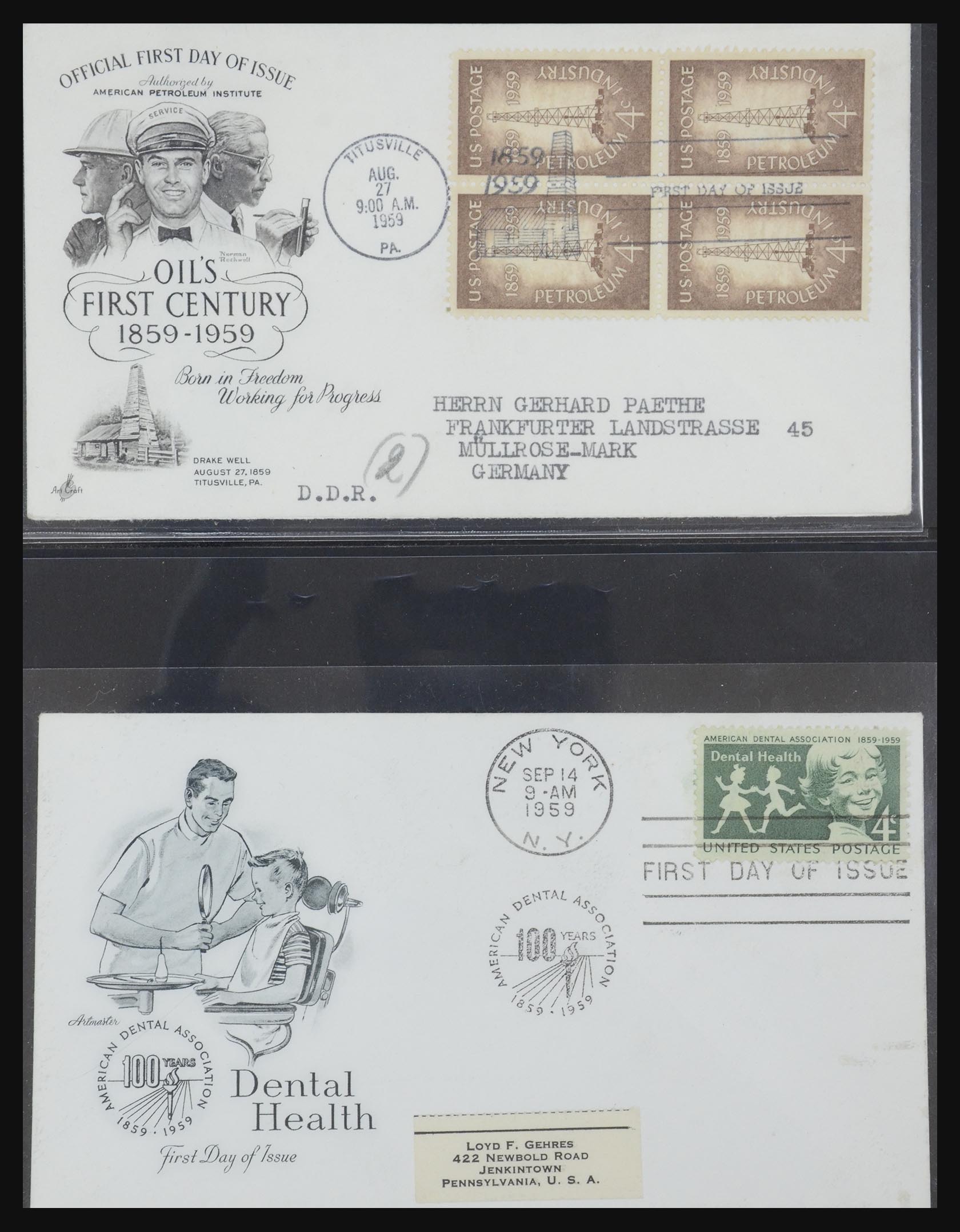 31913 0023 - 31913 USA fdc-collectie 1945-1990.
