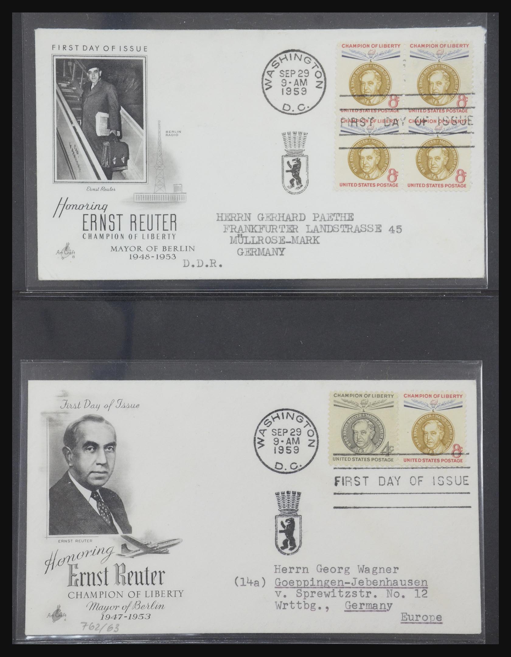 31913 0026 - 31913 USA fdc-collectie 1945-1990.