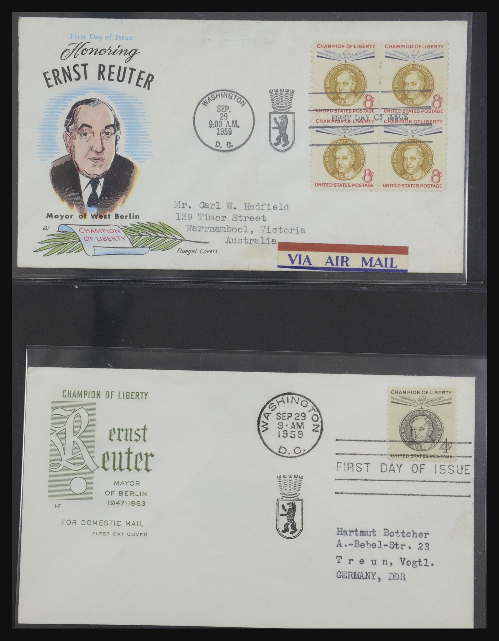 31913 0028 - 31913 USA fdc-collectie 1945-1990.