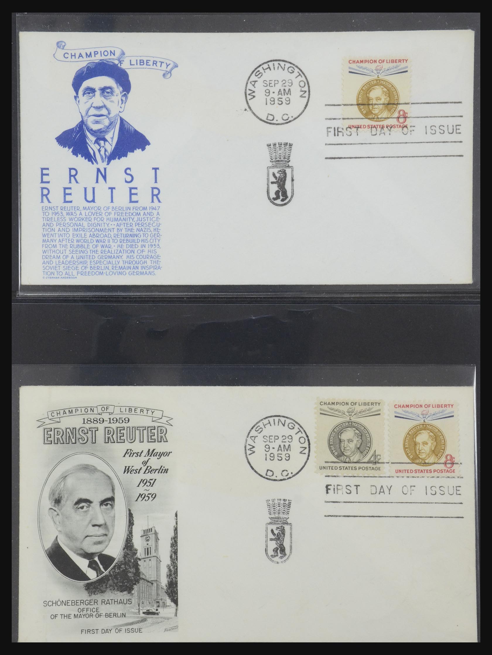 31913 0029 - 31913 USA first day cover collection 1945-1990.