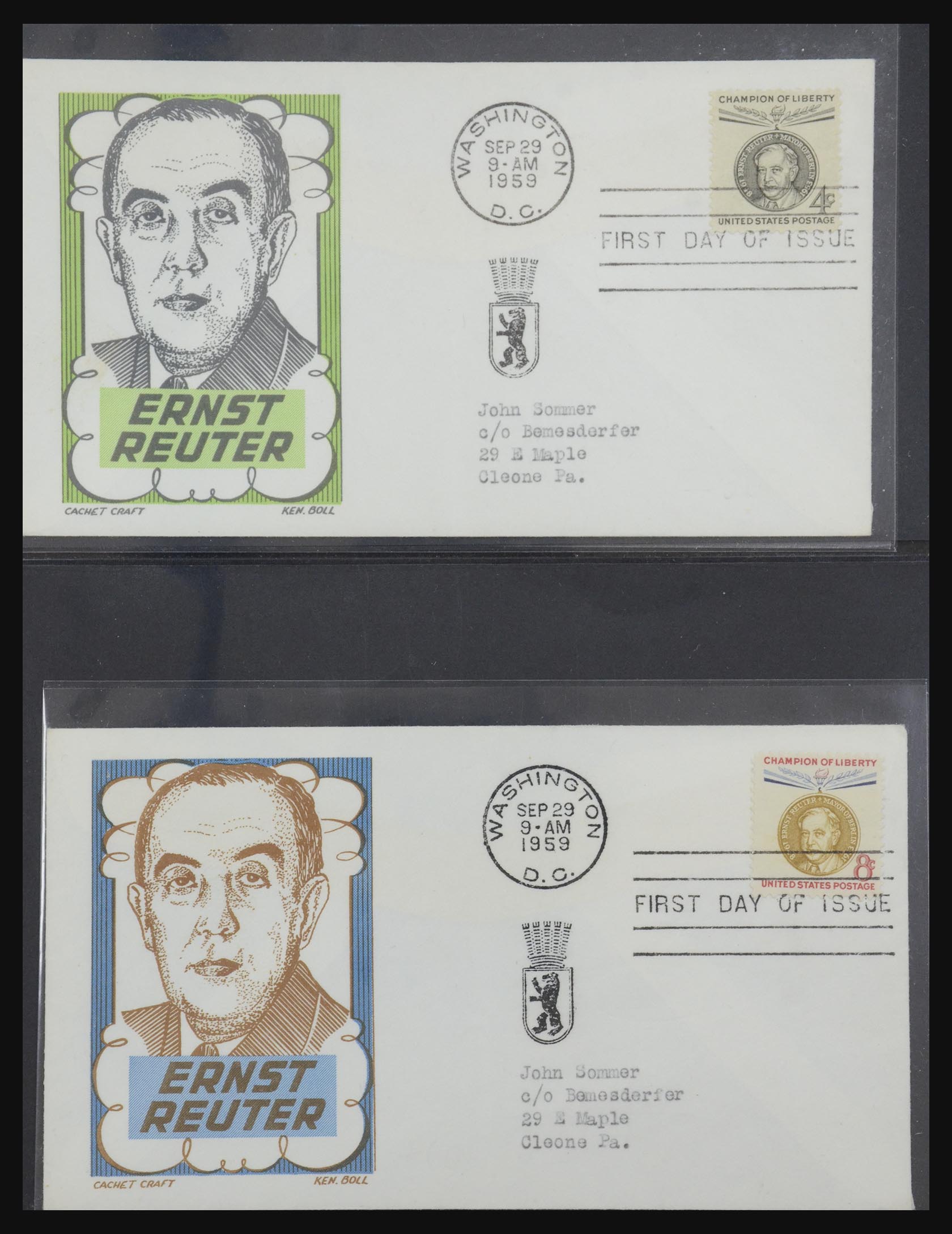 31913 0030 - 31913 USA first day cover collection 1945-1990.