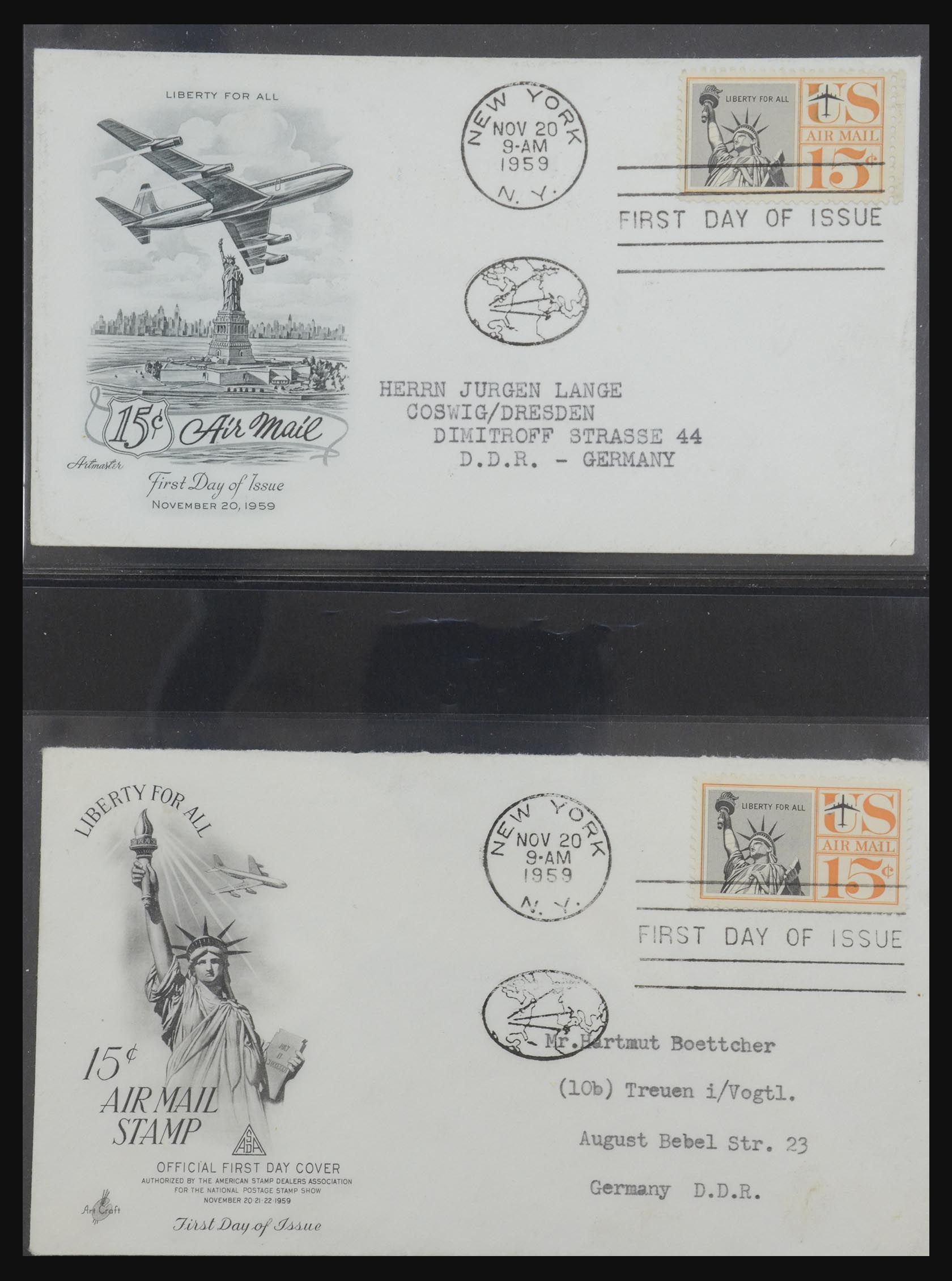 31913 0031 - 31913 USA fdc-collectie 1945-1990.