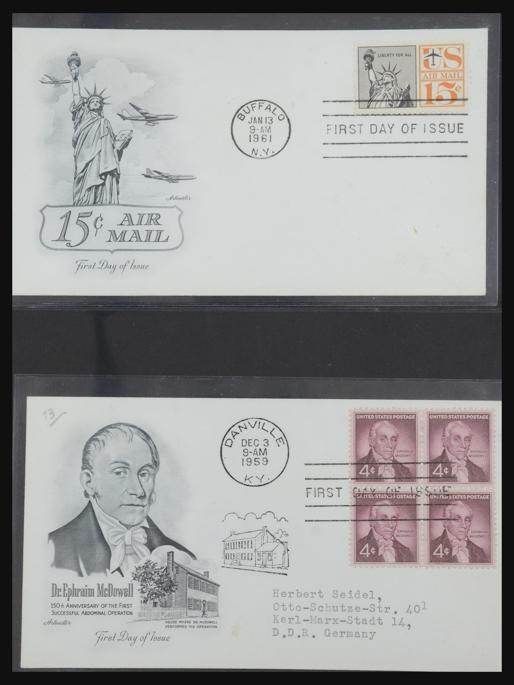 31913 0032 - 31913 USA first day cover collection 1945-1990.