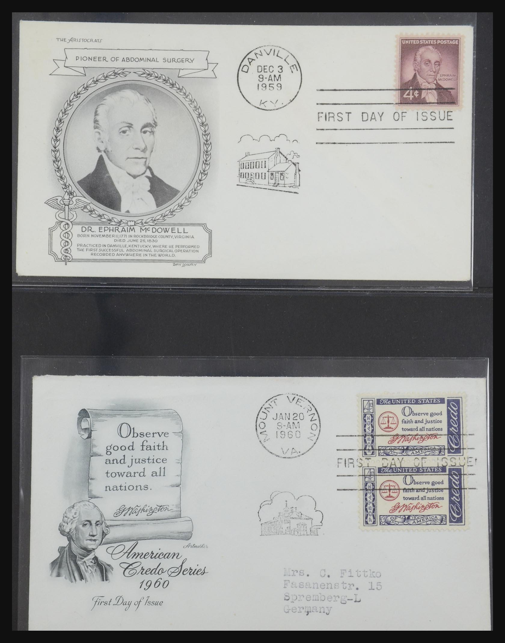 31913 0034 - 31913 USA first day cover collection 1945-1990.