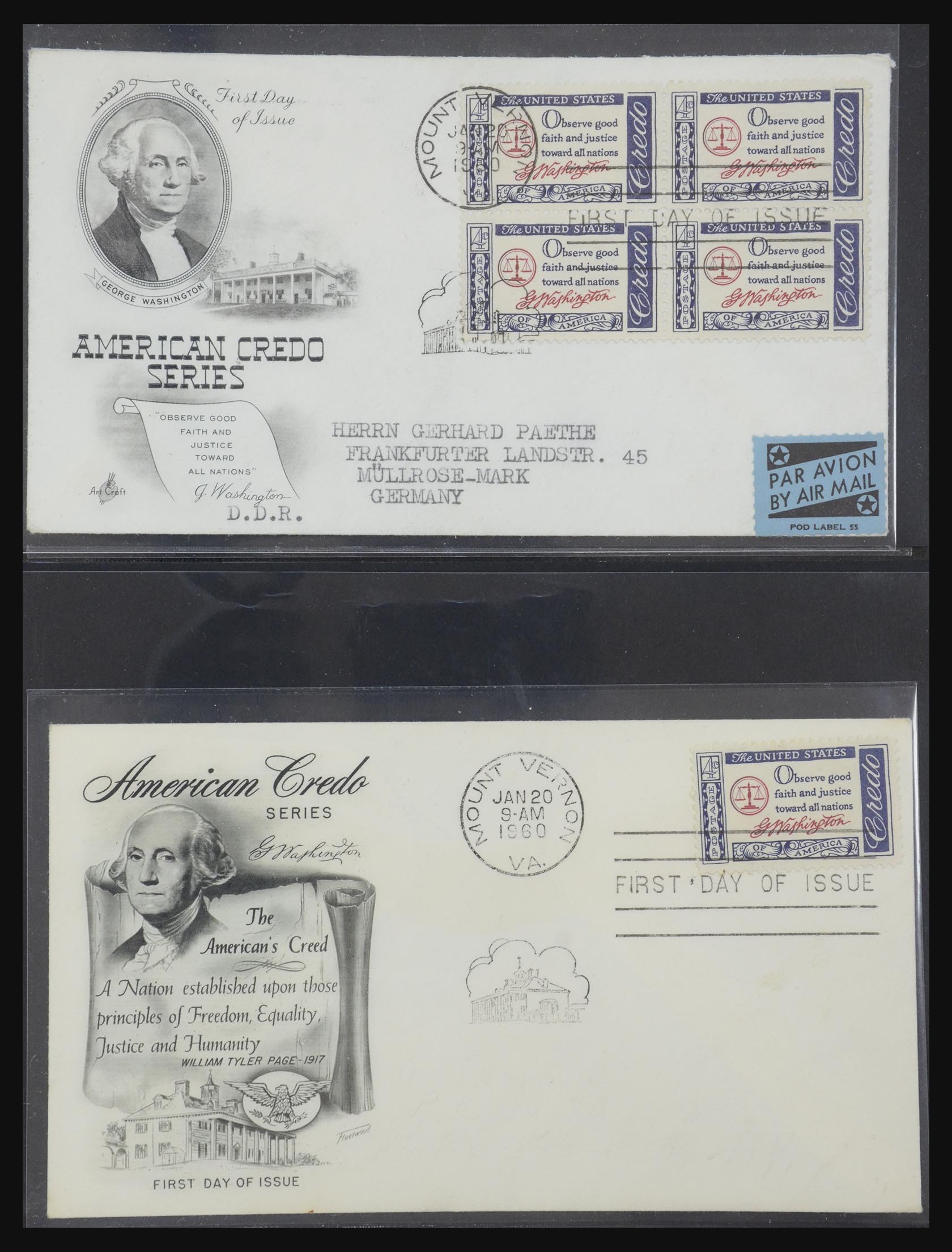 31913 0035 - 31913 USA first day cover collection 1945-1990.