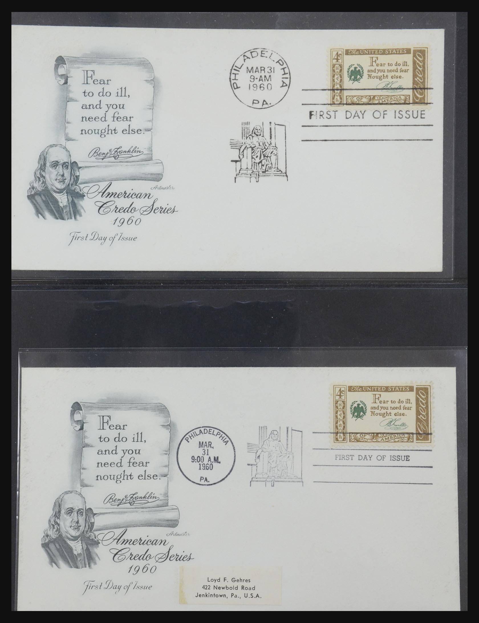 31913 0037 - 31913 USA first day cover collection 1945-1990.