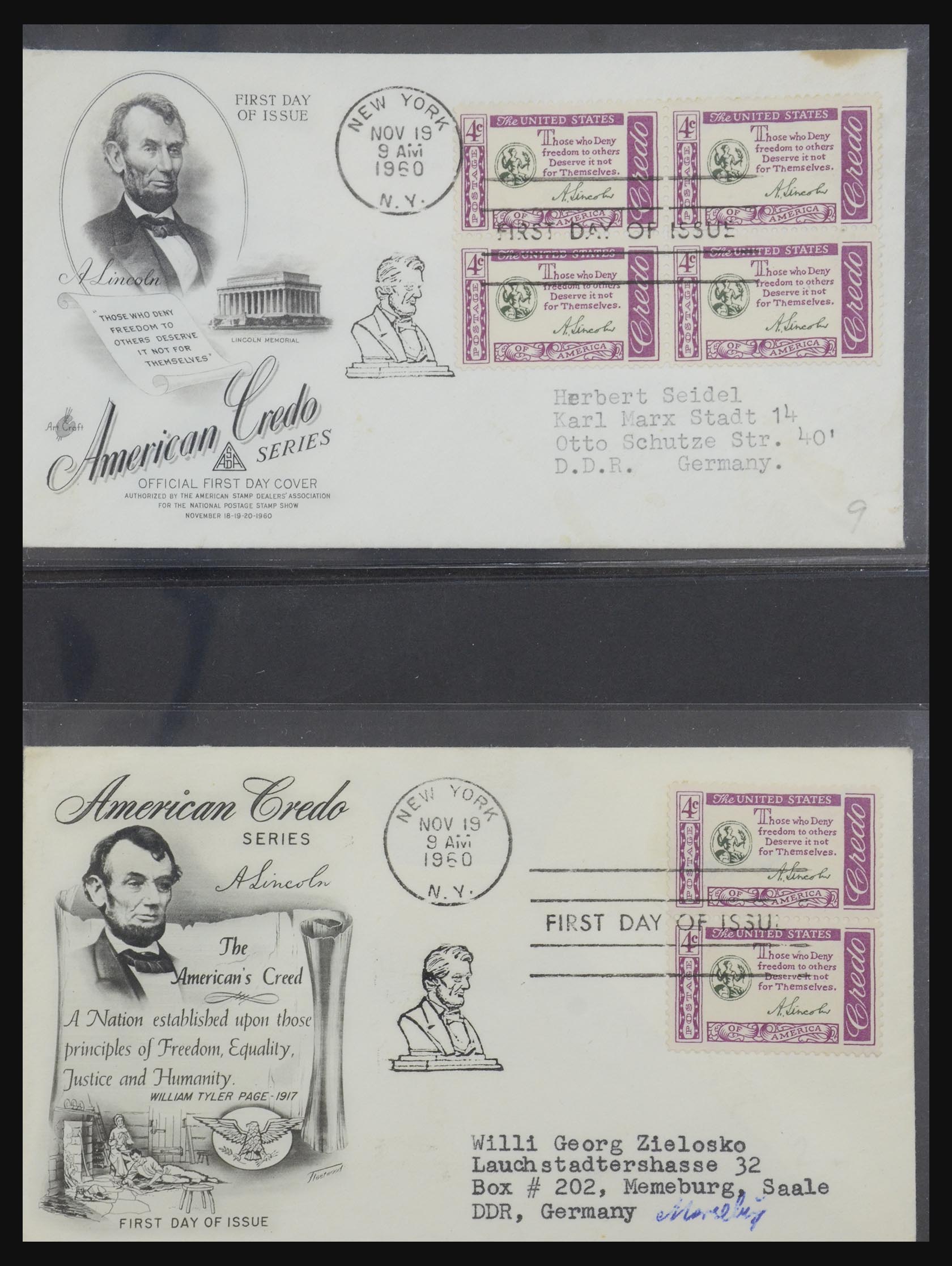 31913 0044 - 31913 USA fdc-collectie 1945-1990.