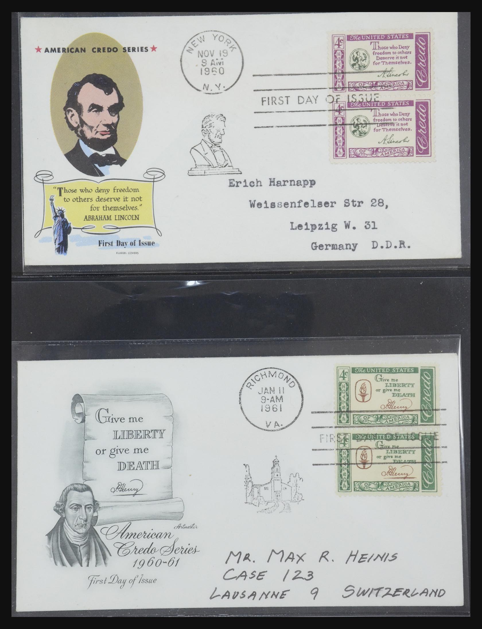 31913 0045 - 31913 USA fdc-collectie 1945-1990.