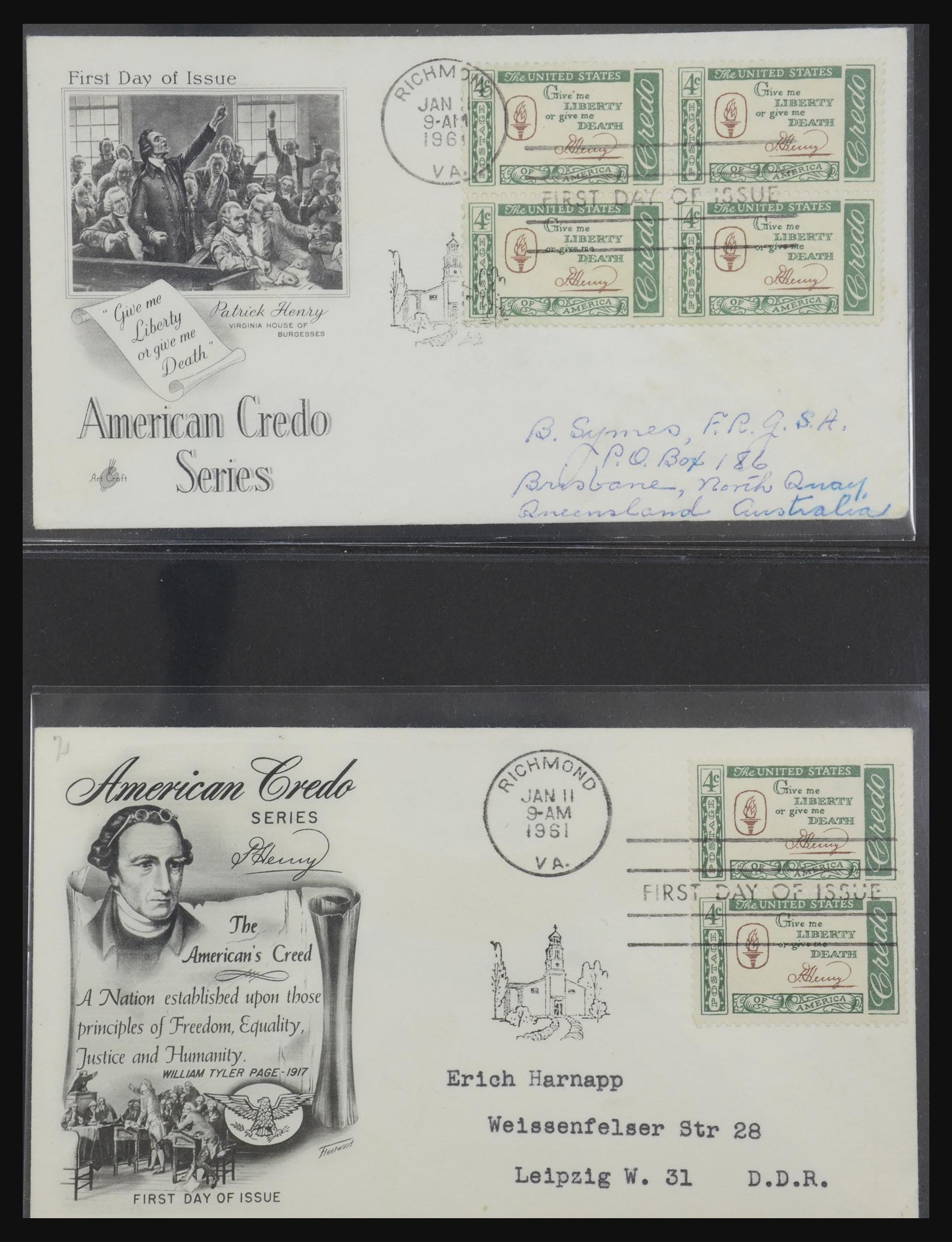 31913 0046 - 31913 USA first day cover collection 1945-1990.