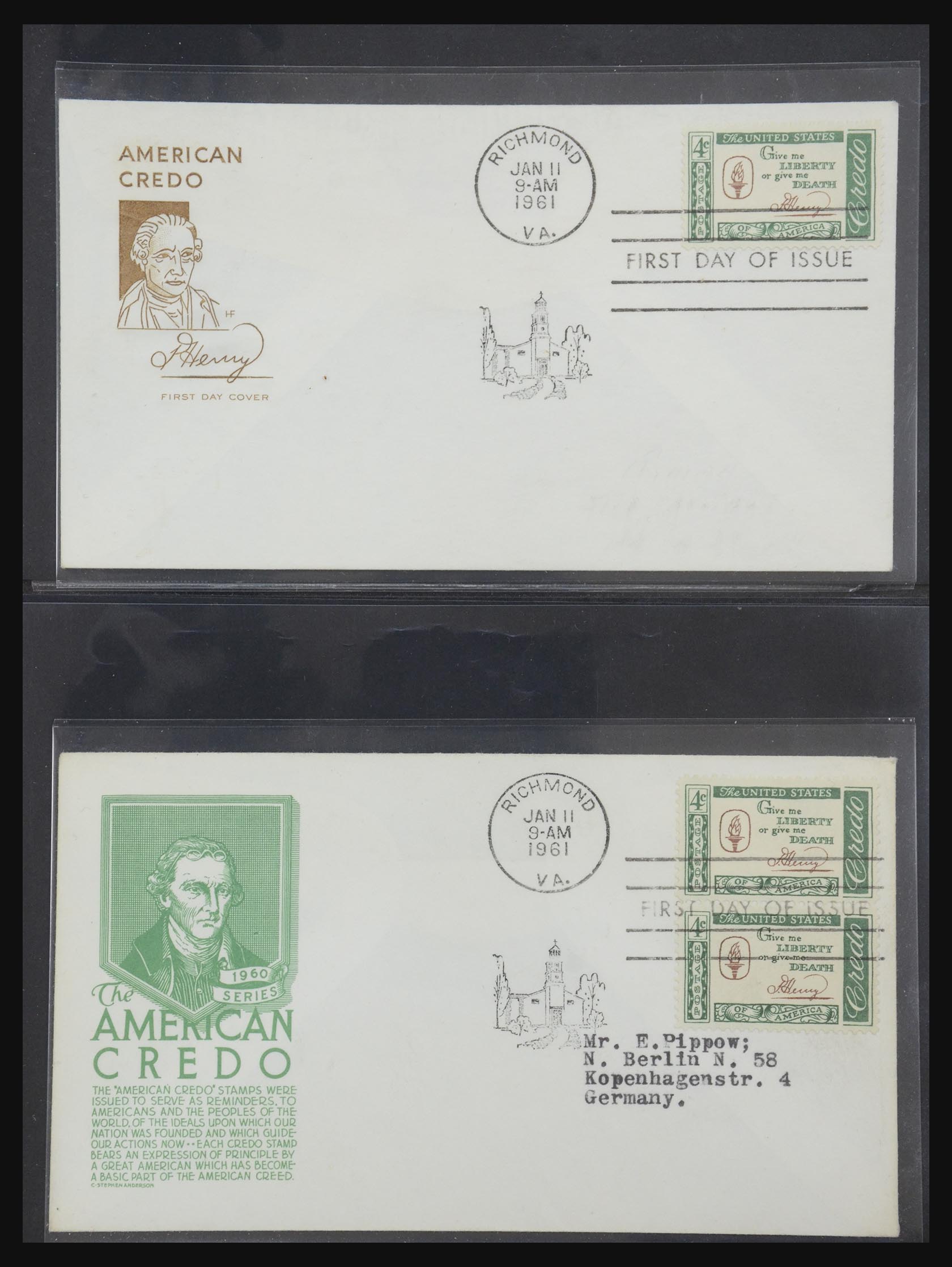 31913 0047 - 31913 USA first day cover collection 1945-1990.