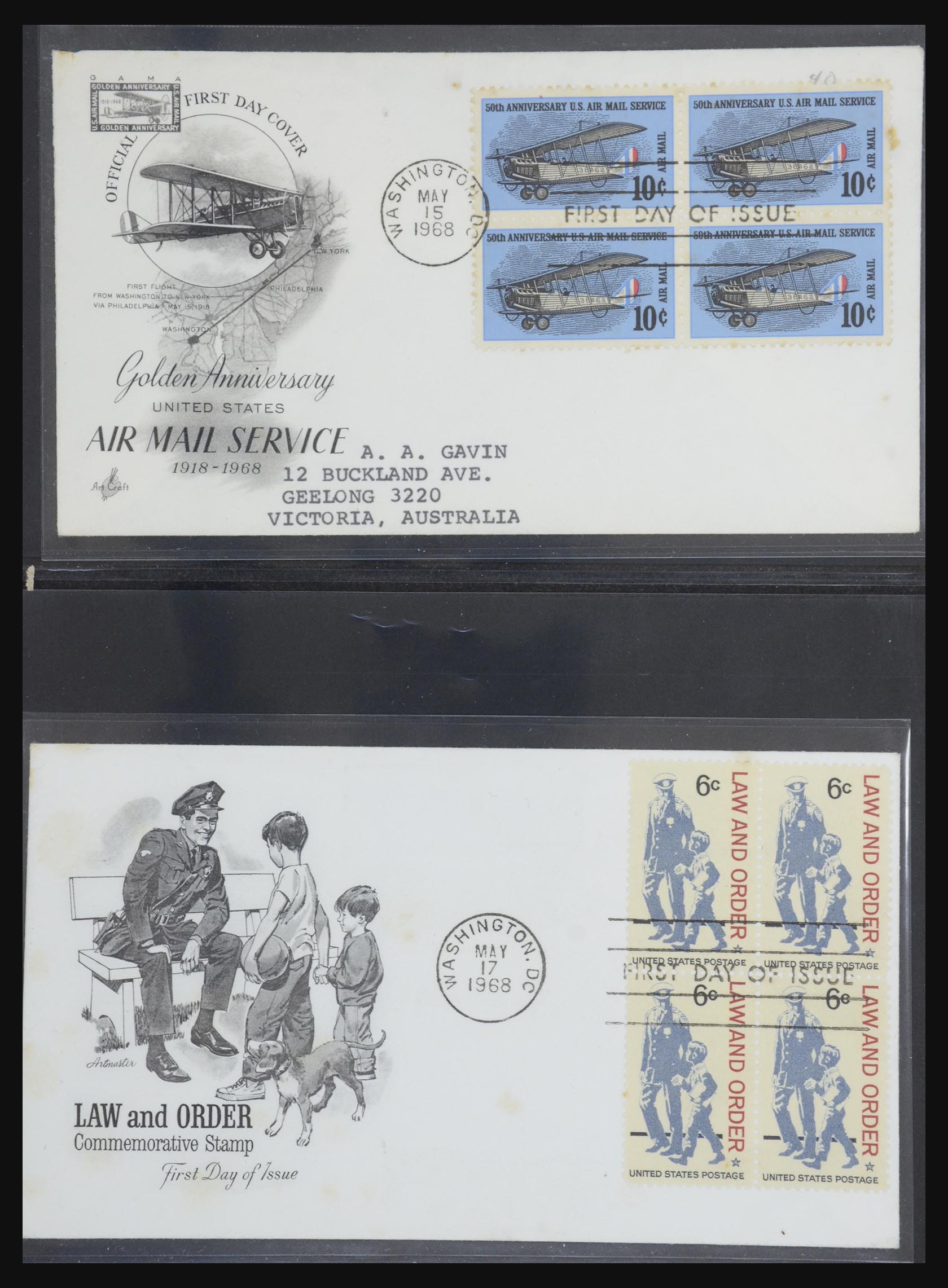31913 0051 - 31913 USA first day cover collection 1945-1990.