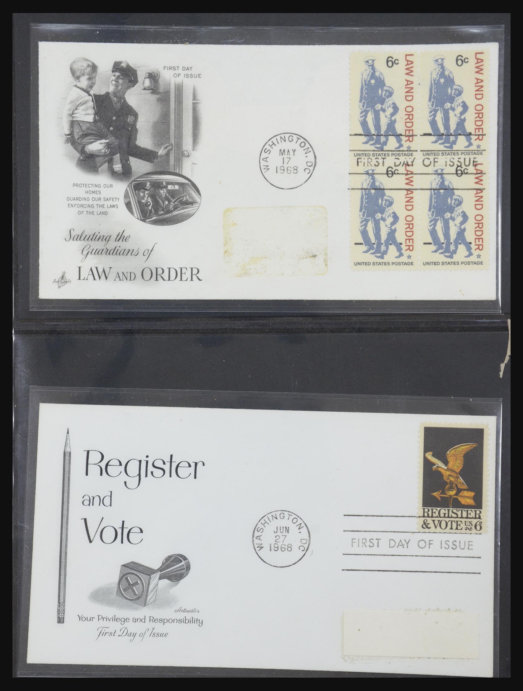 31913 0052 - 31913 USA fdc-collectie 1945-1990.