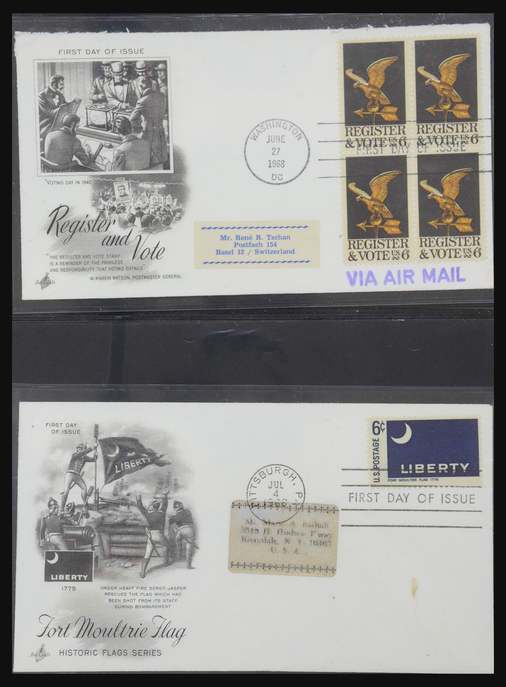 31913 0053 - 31913 USA first day cover collection 1945-1990.