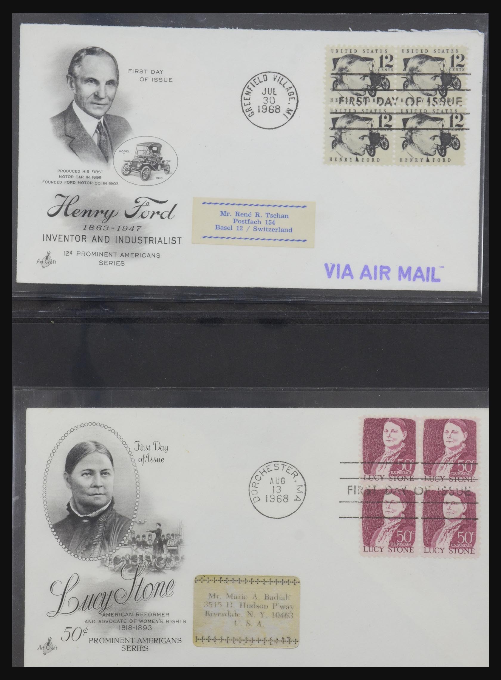 31913 0060 - 31913 USA fdc-collectie 1945-1990.