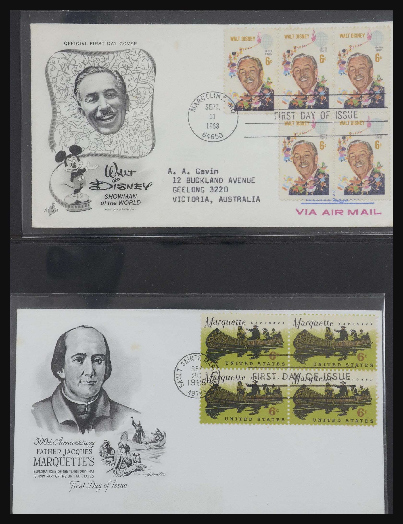 31913 0062 - 31913 USA first day cover collection 1945-1990.