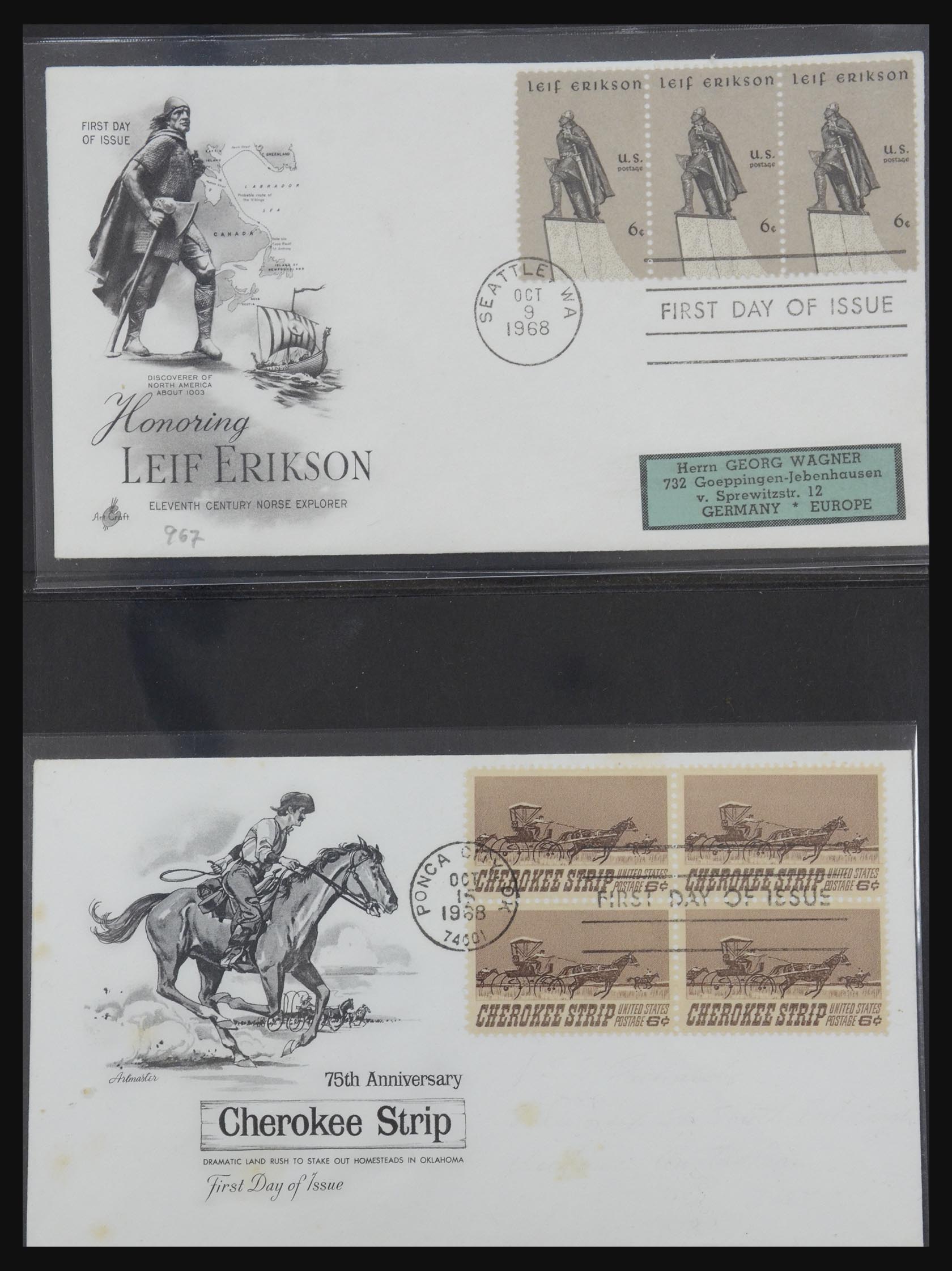 31913 0066 - 31913 USA first day cover collection 1945-1990.