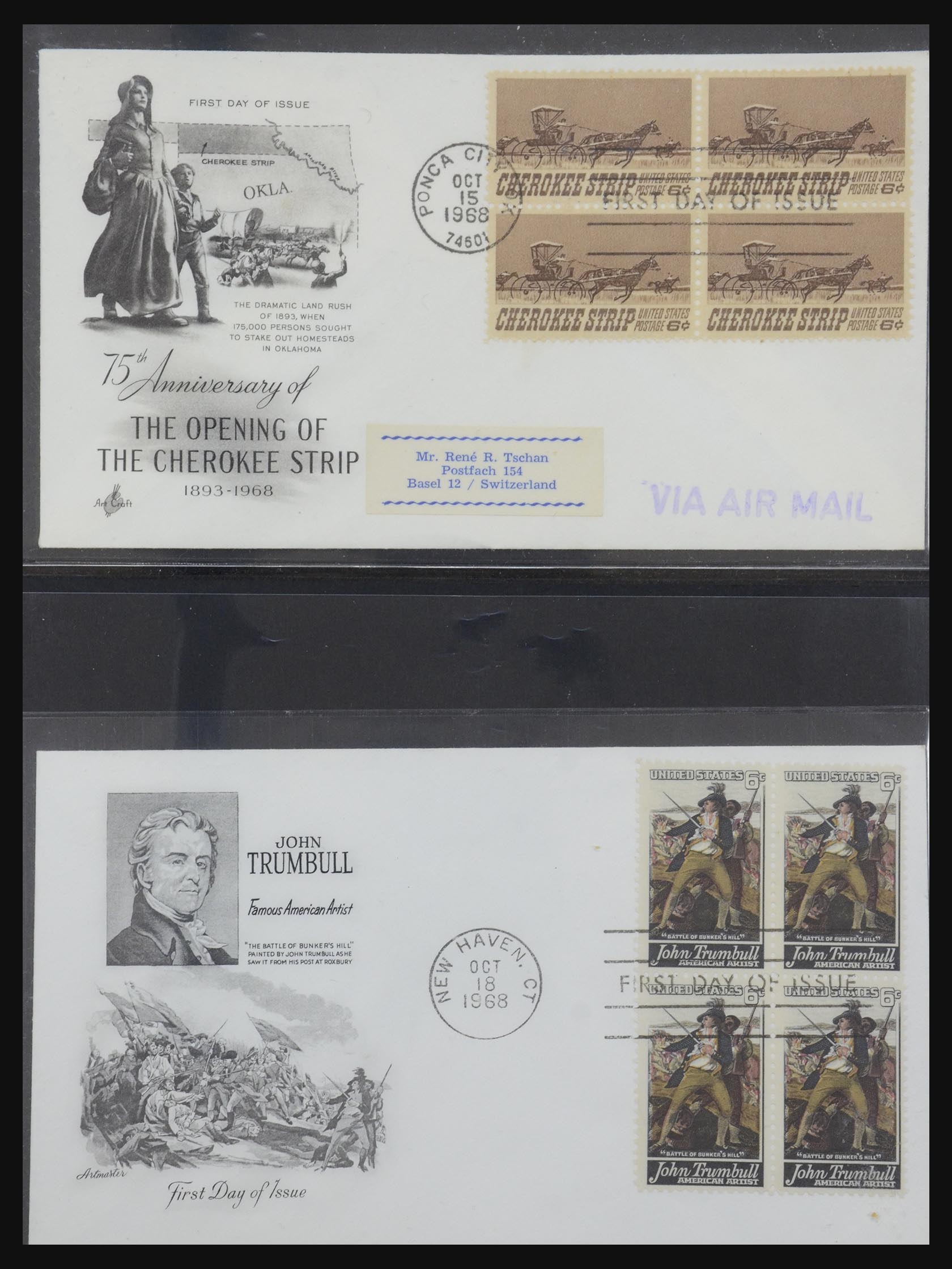 31913 0067 - 31913 USA first day cover collection 1945-1990.