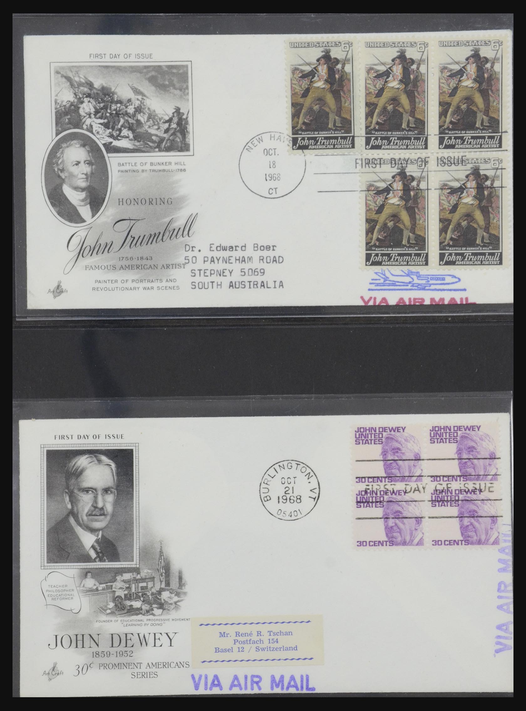 31913 0068 - 31913 USA first day cover collection 1945-1990.