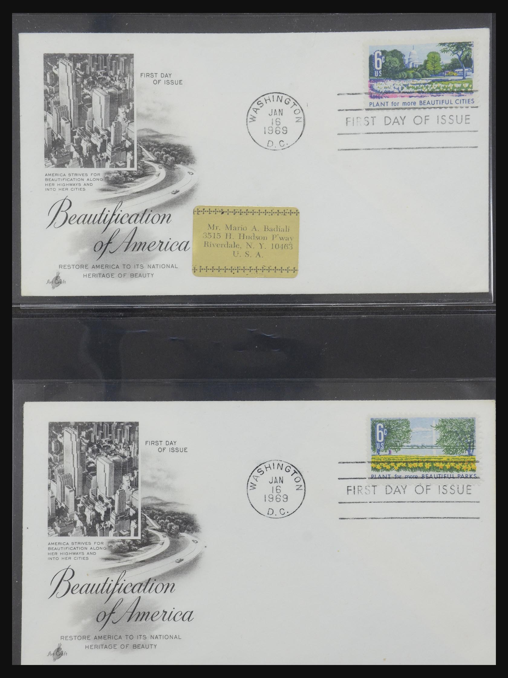 31913 0073 - 31913 USA fdc-collectie 1945-1990.