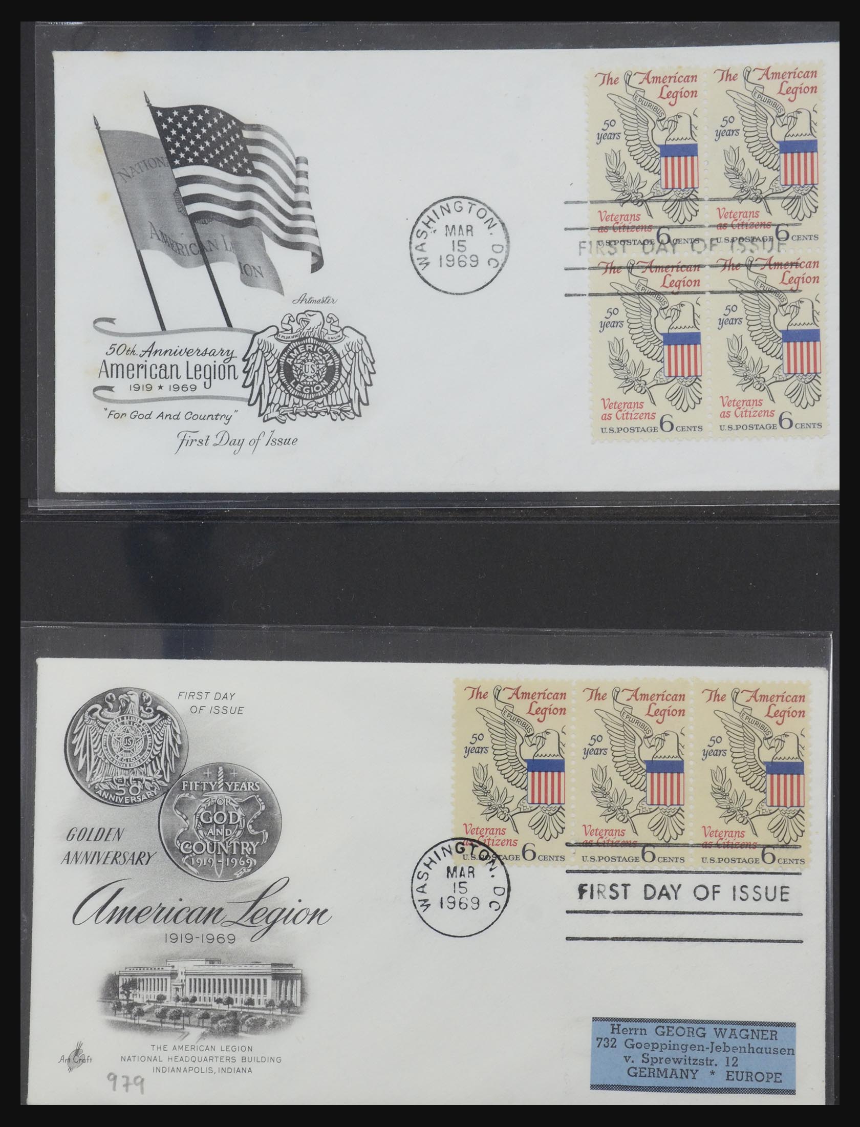 31913 0076 - 31913 USA fdc-collectie 1945-1990.