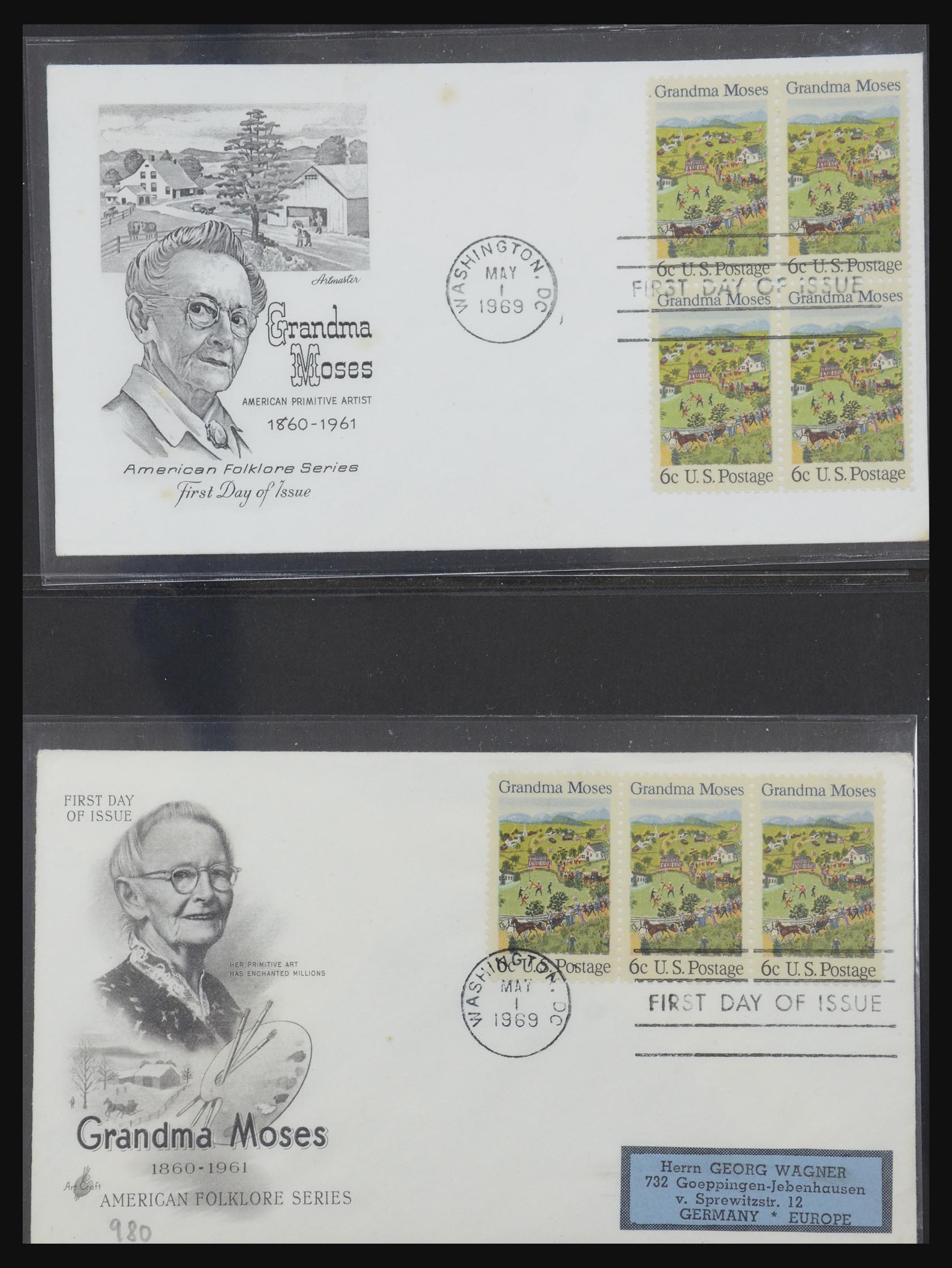 31913 0078 - 31913 USA first day cover collection 1945-1990.