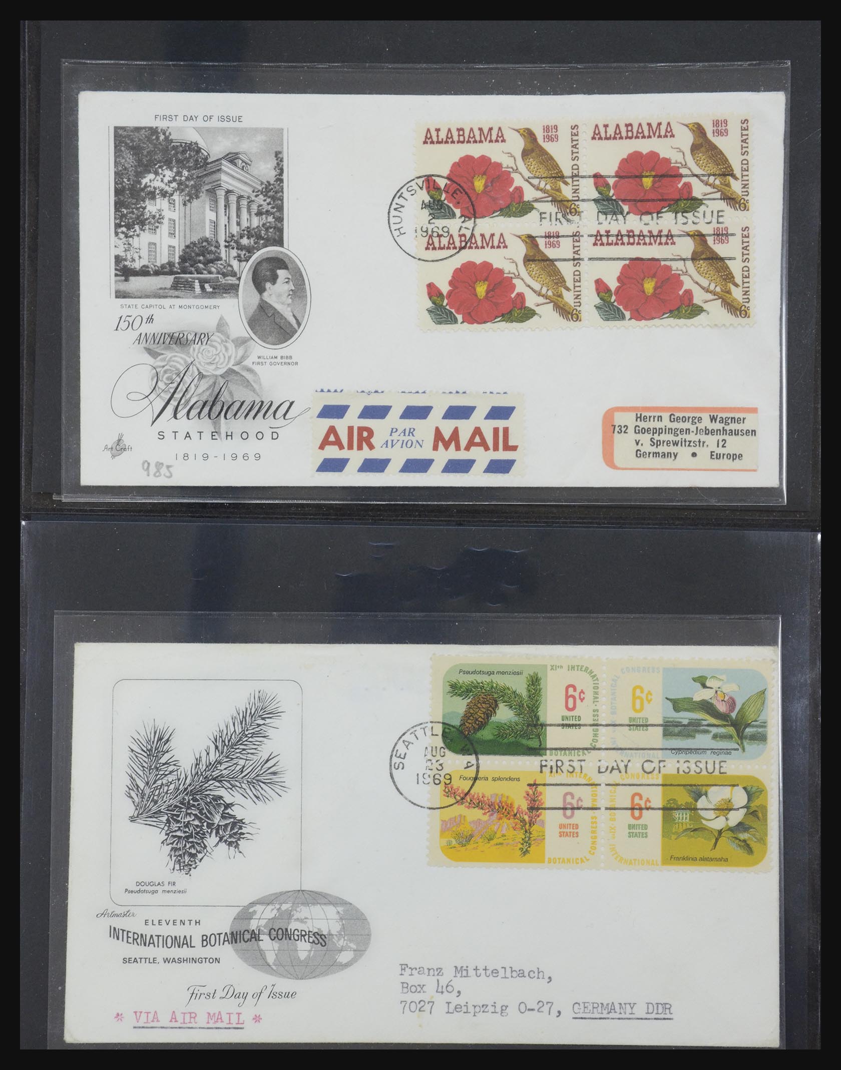 31913 0085 - 31913 USA first day cover collection 1945-1990.