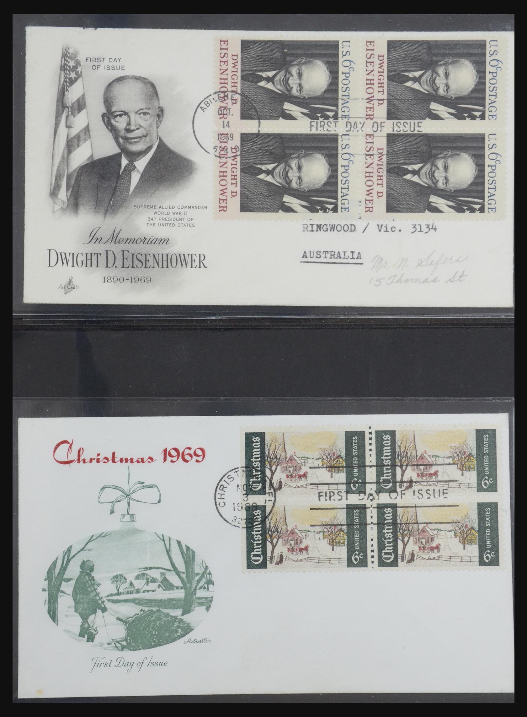 31913 0092 - 31913 USA first day cover collection 1945-1990.