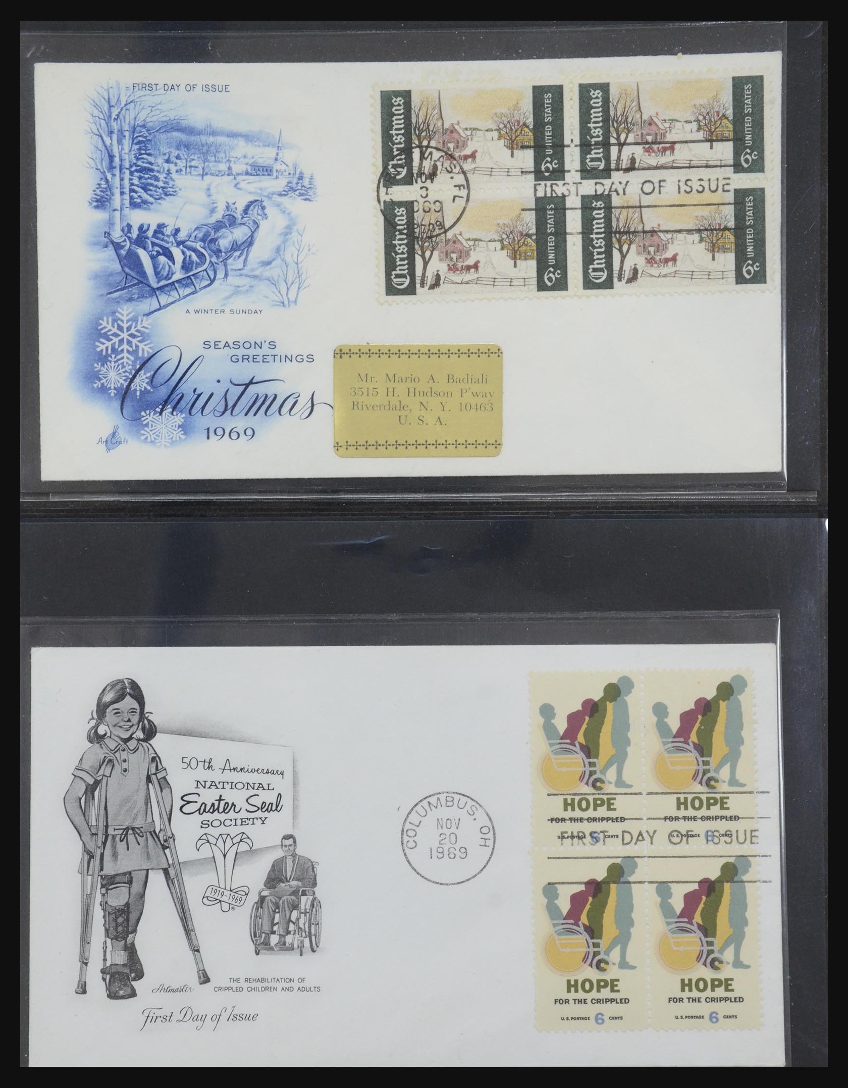 31913 0093 - 31913 USA fdc-collectie 1945-1990.