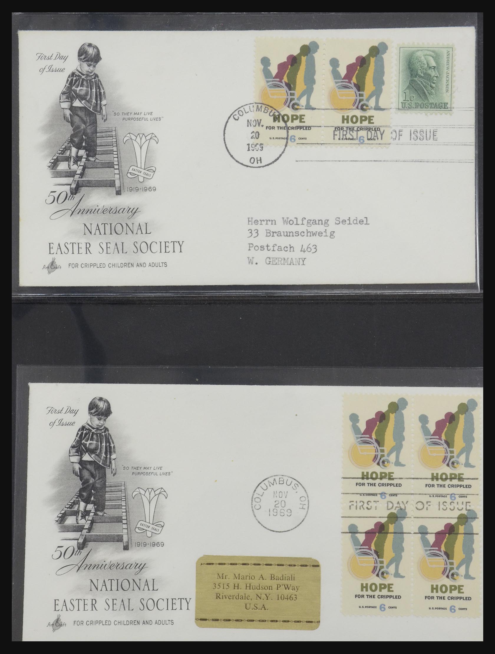 31913 0094 - 31913 USA first day cover collection 1945-1990.