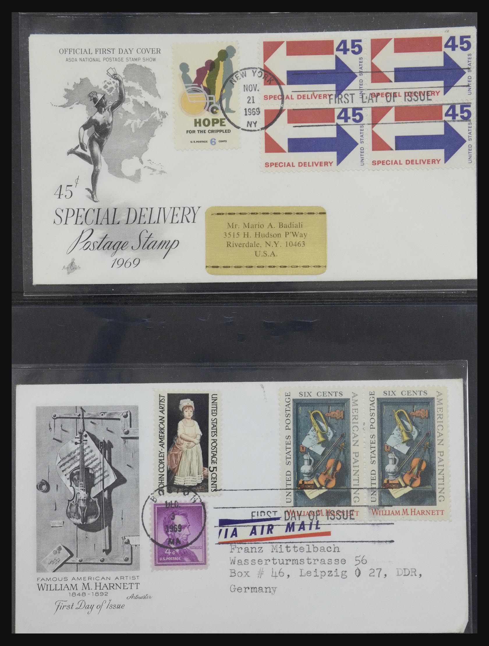 31913 0095 - 31913 USA first day cover collection 1945-1990.