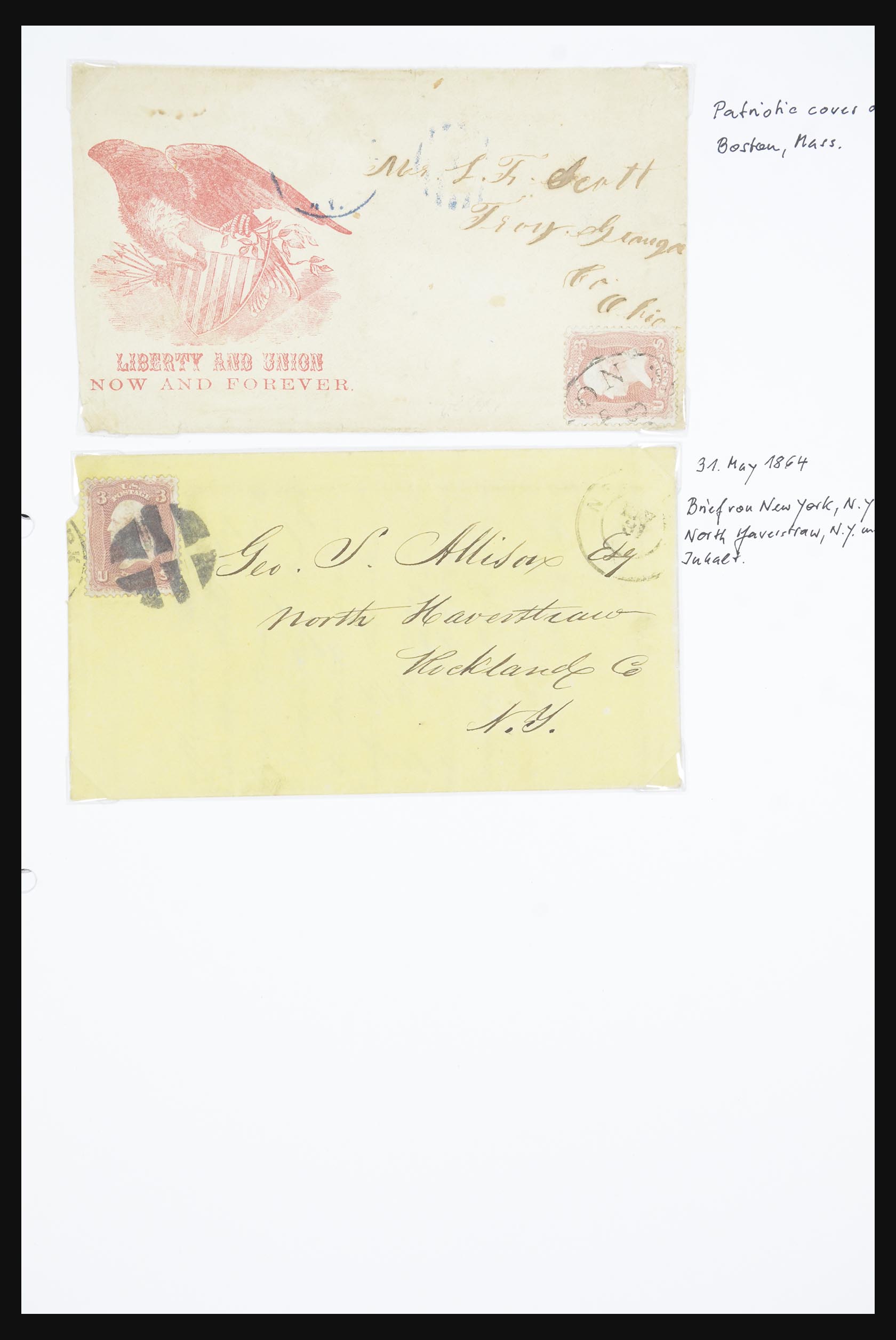 31914 0019 - 31914 USA covers 1838-1950,