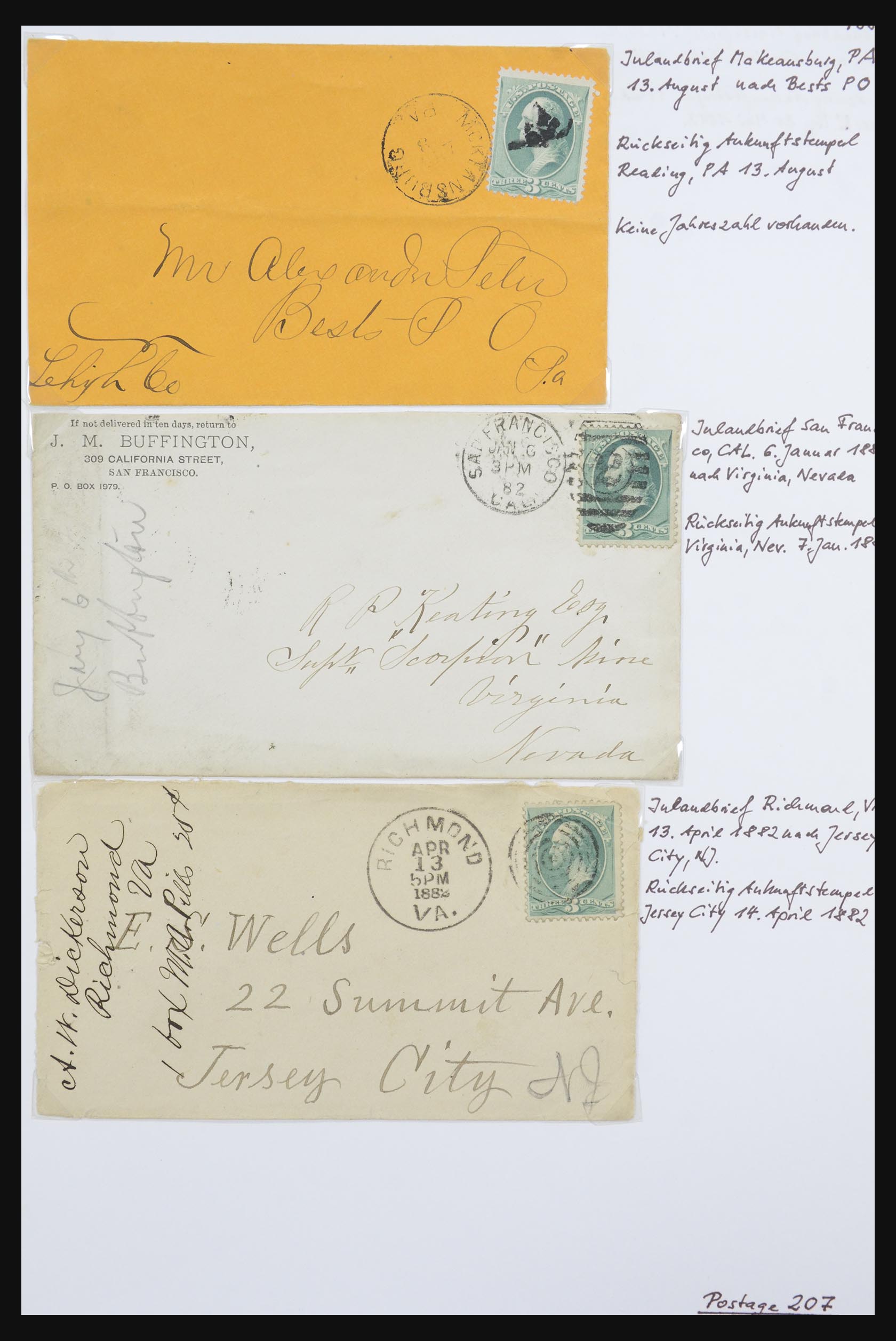 31914 0023 - 31914 USA covers 1838-1950,