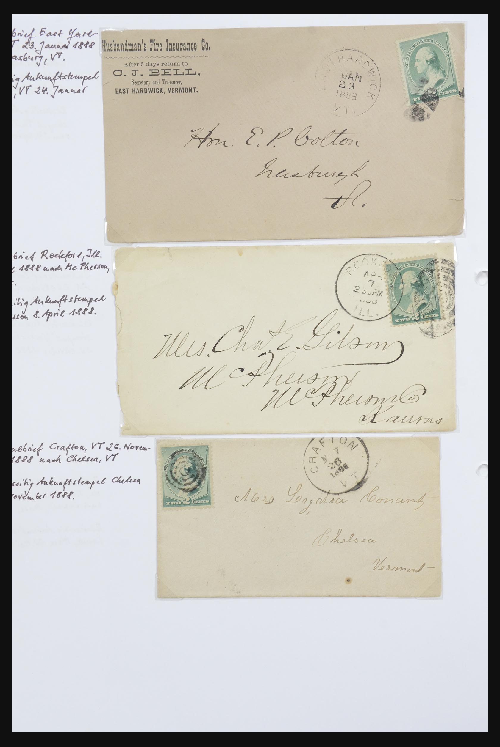 31914 0030 - 31914 USA covers 1838-1950,