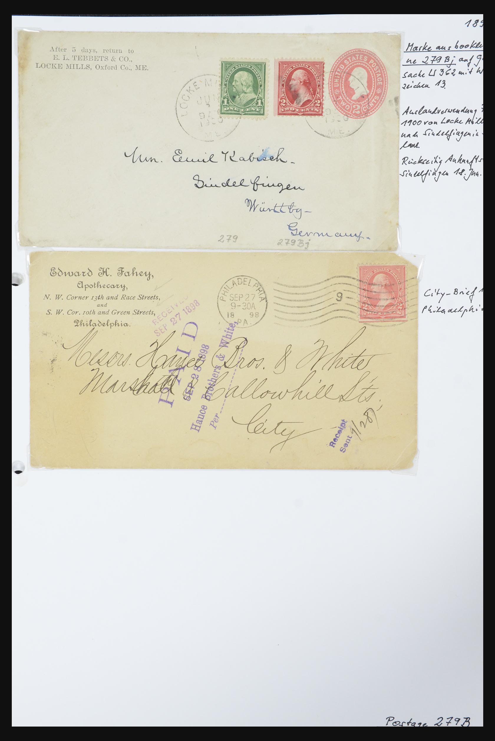 31914 0043 - 31914 USA covers 1838-1950,